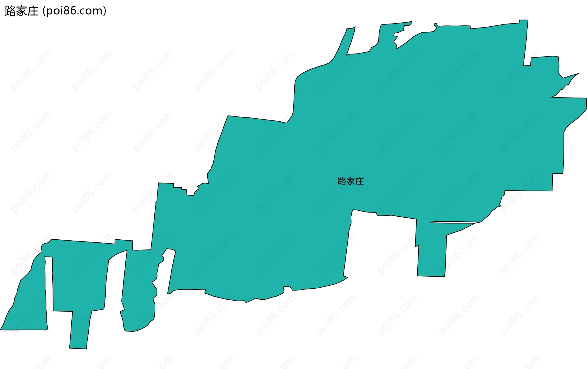 路家庄边界地图