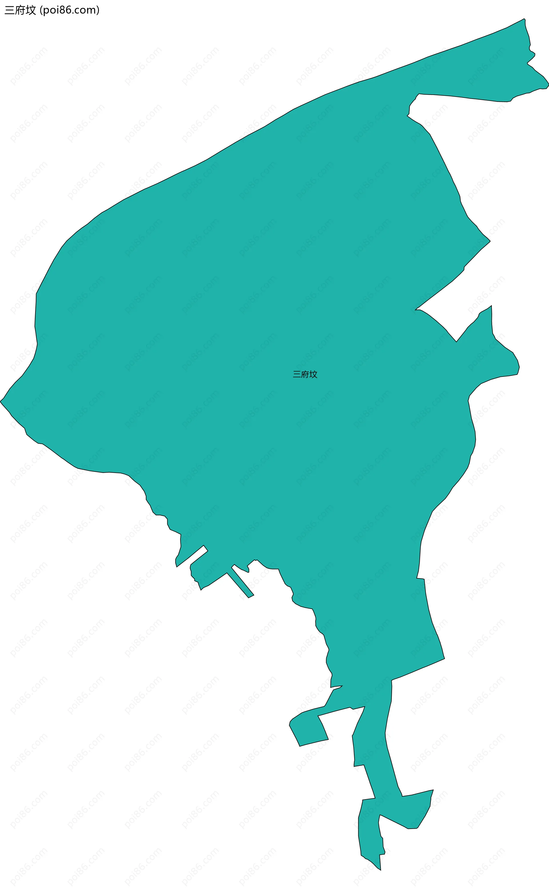 三府坟边界地图