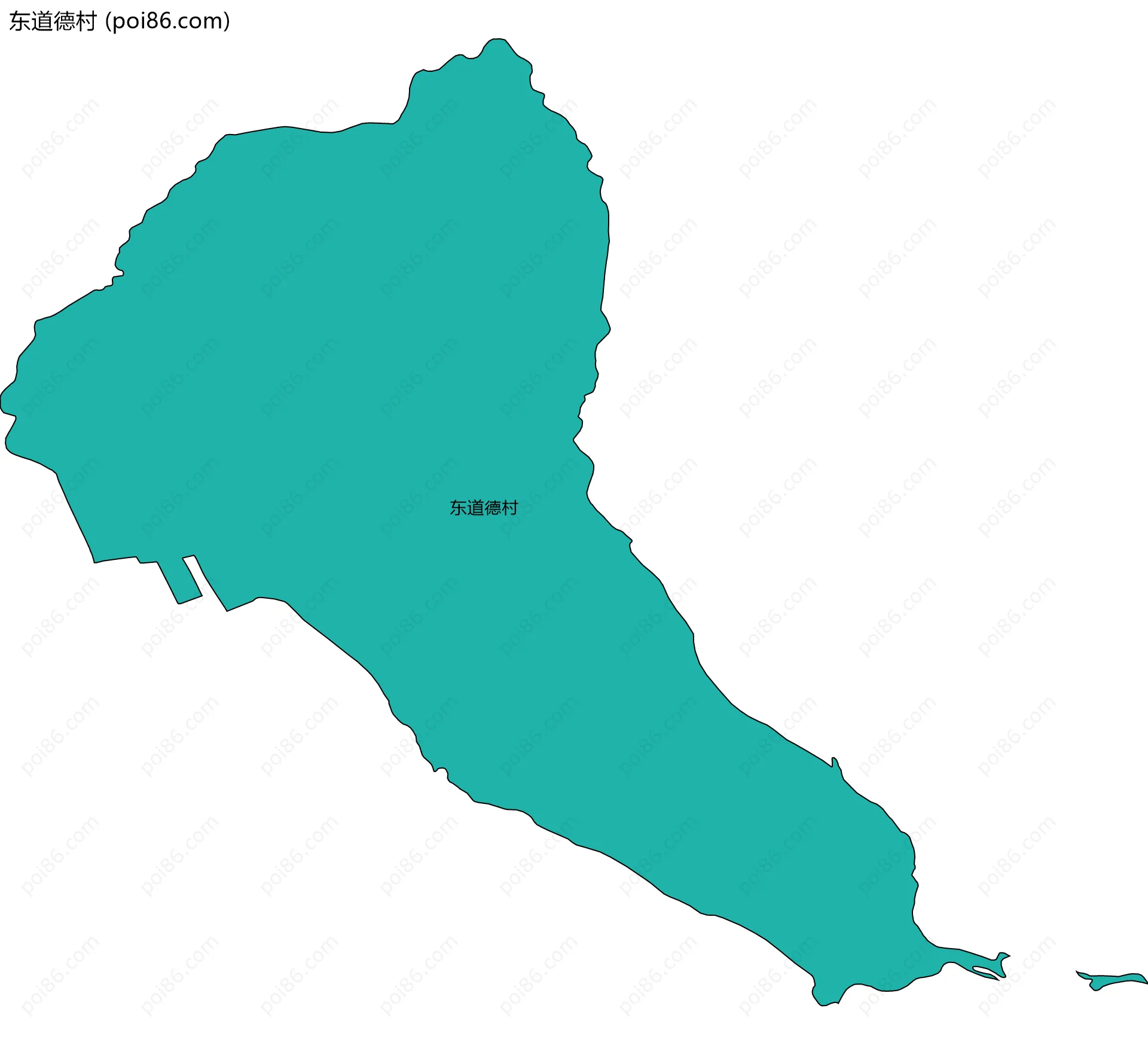 东道德村边界地图