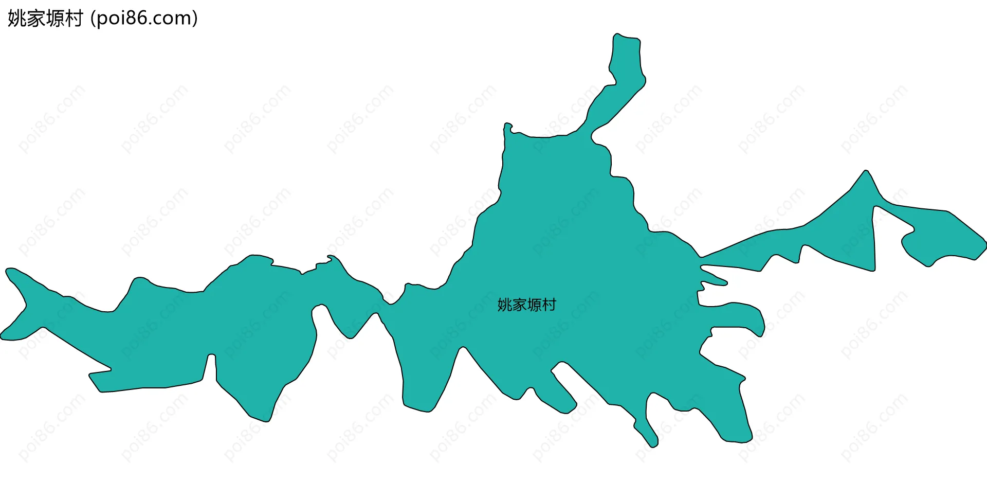 姚家塬村边界地图