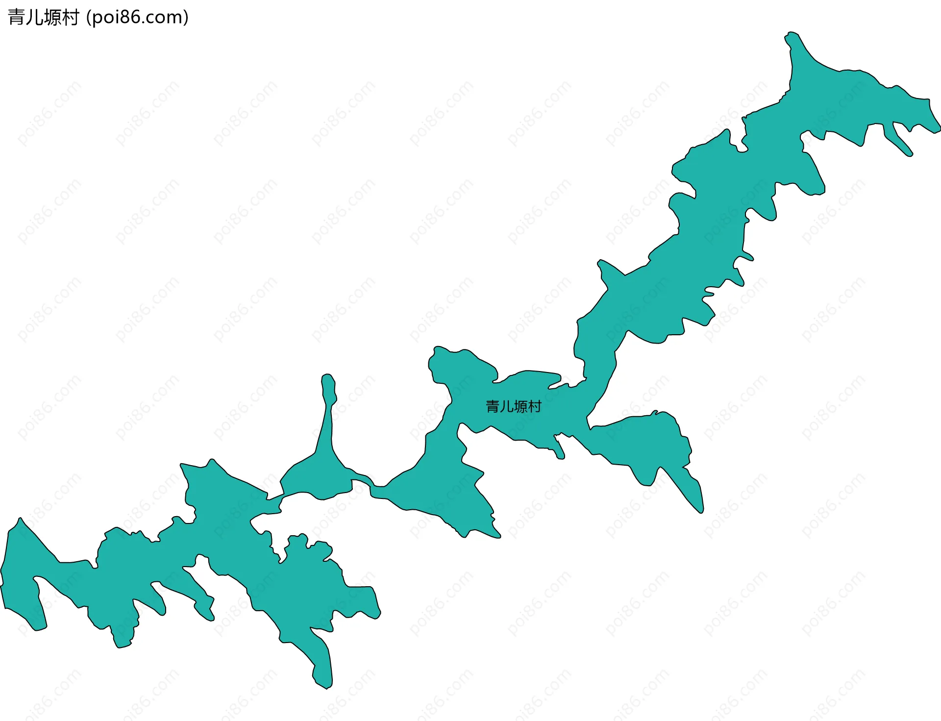 青儿塬村边界地图