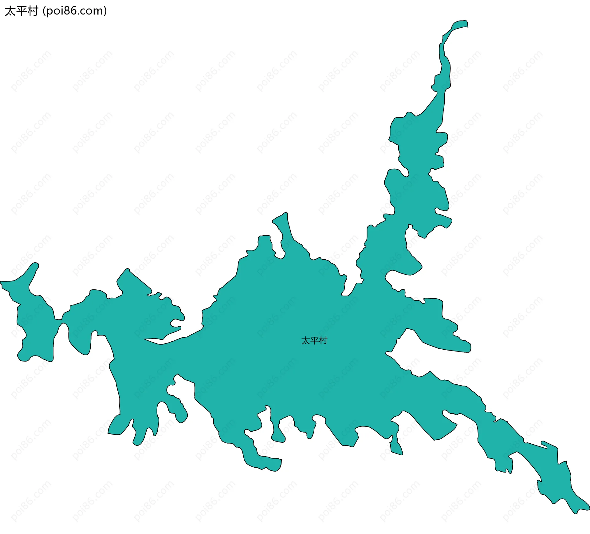 太平村边界地图