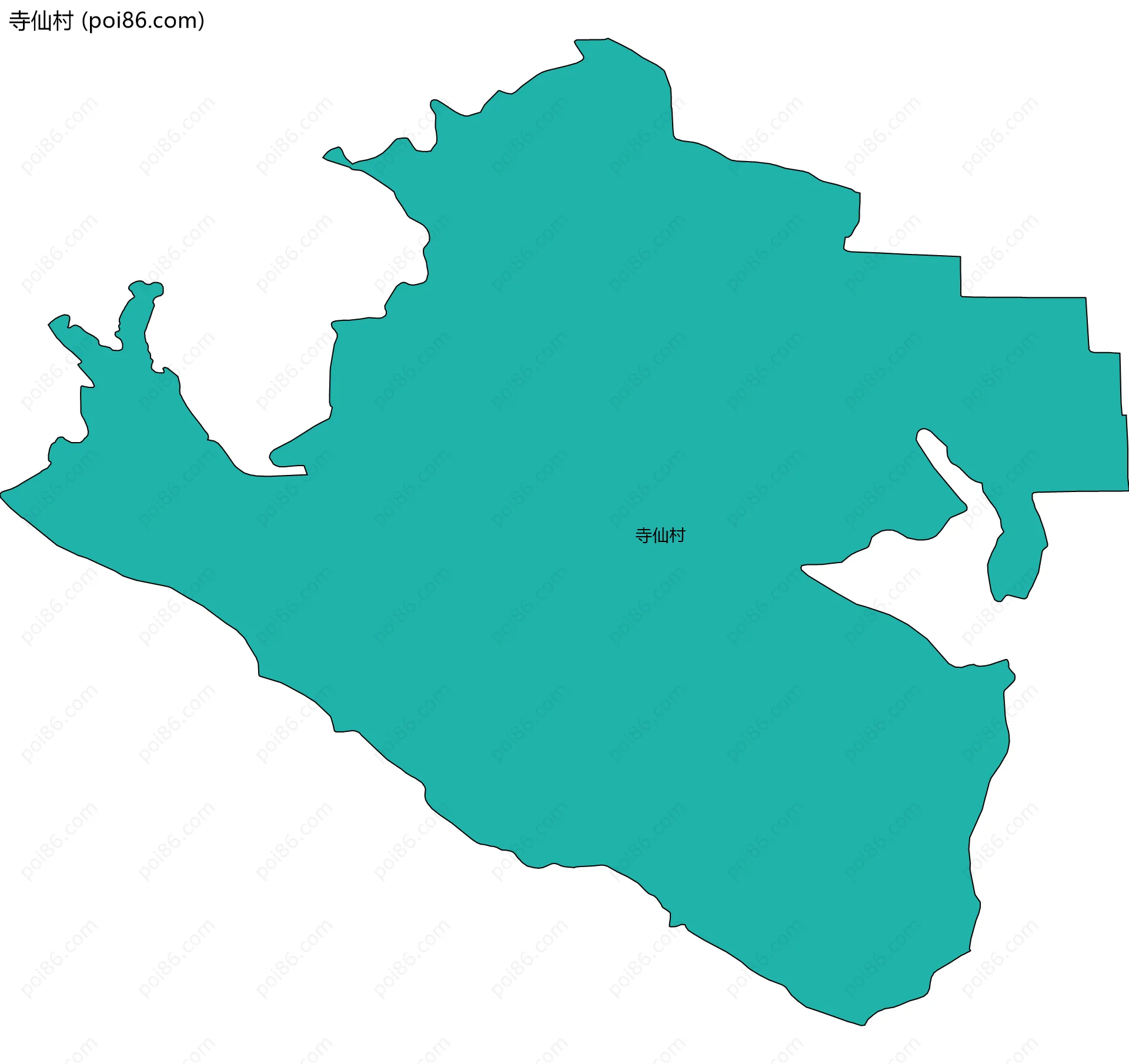 寺仙村边界地图