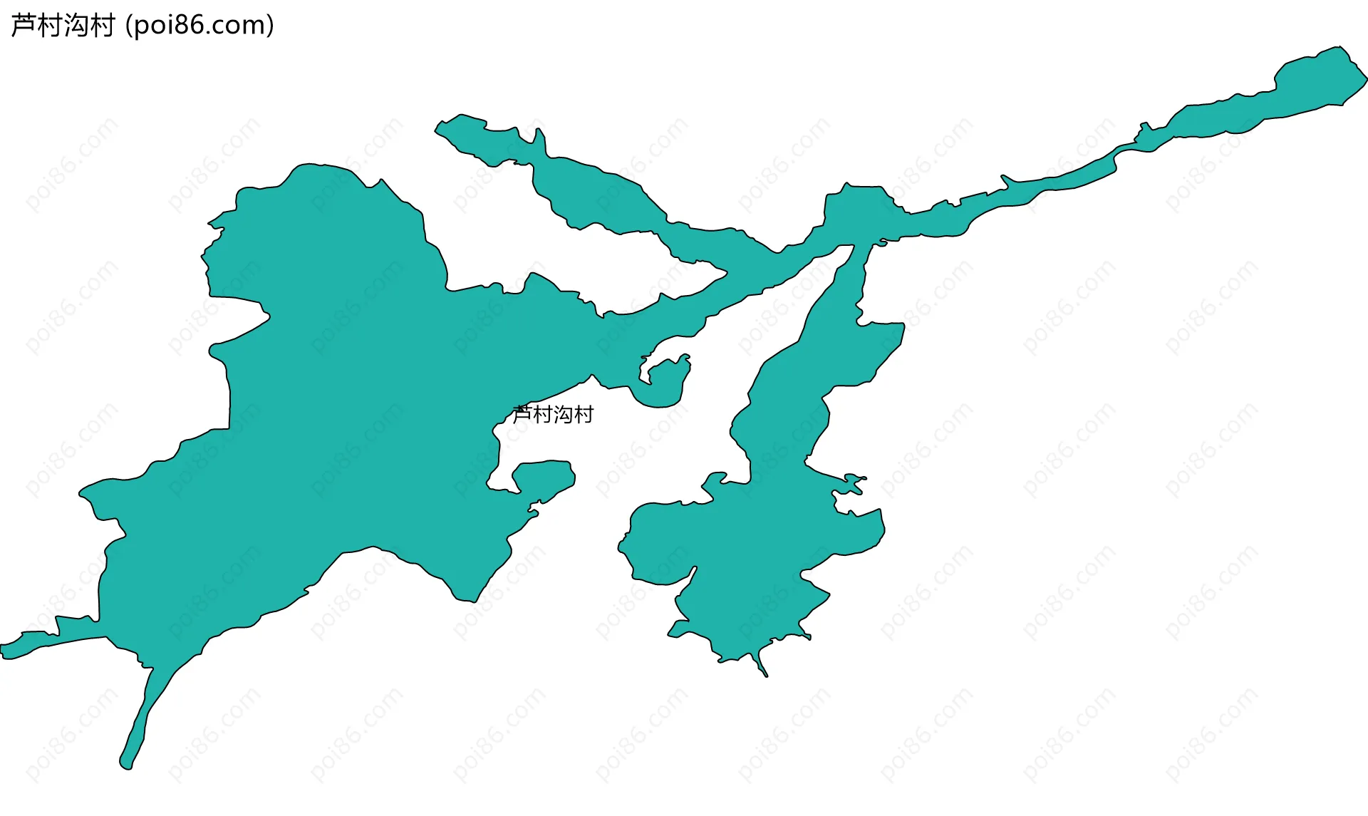 芦村沟村边界地图