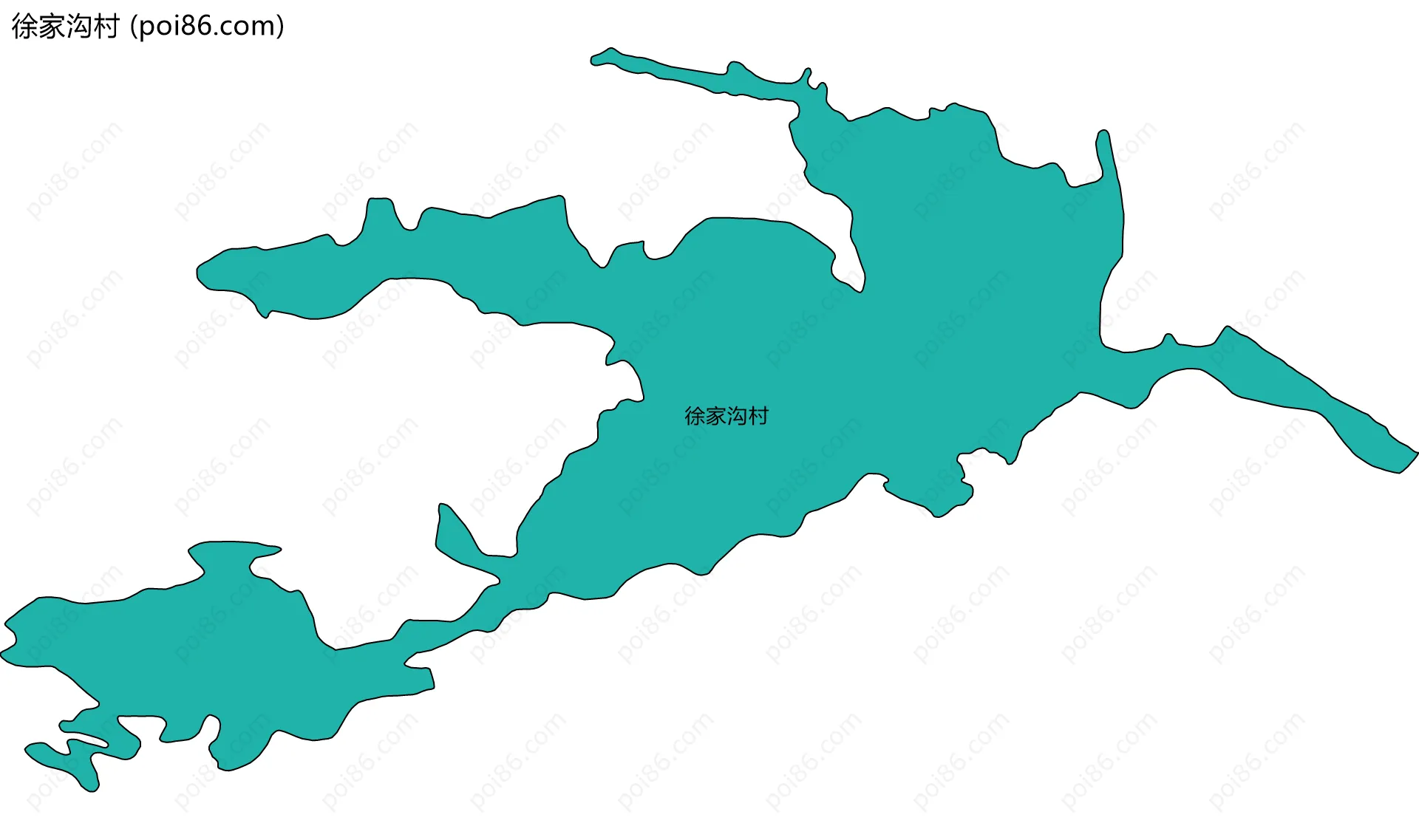 徐家沟村边界地图
