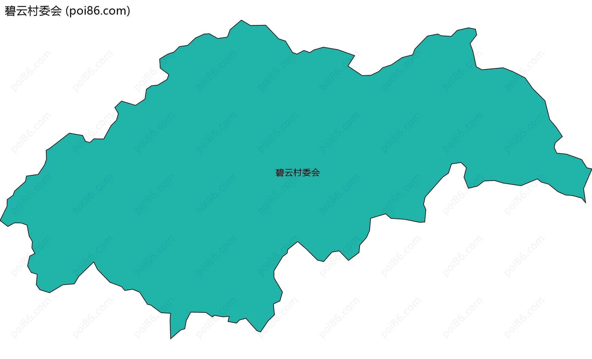 碧云村委会边界地图