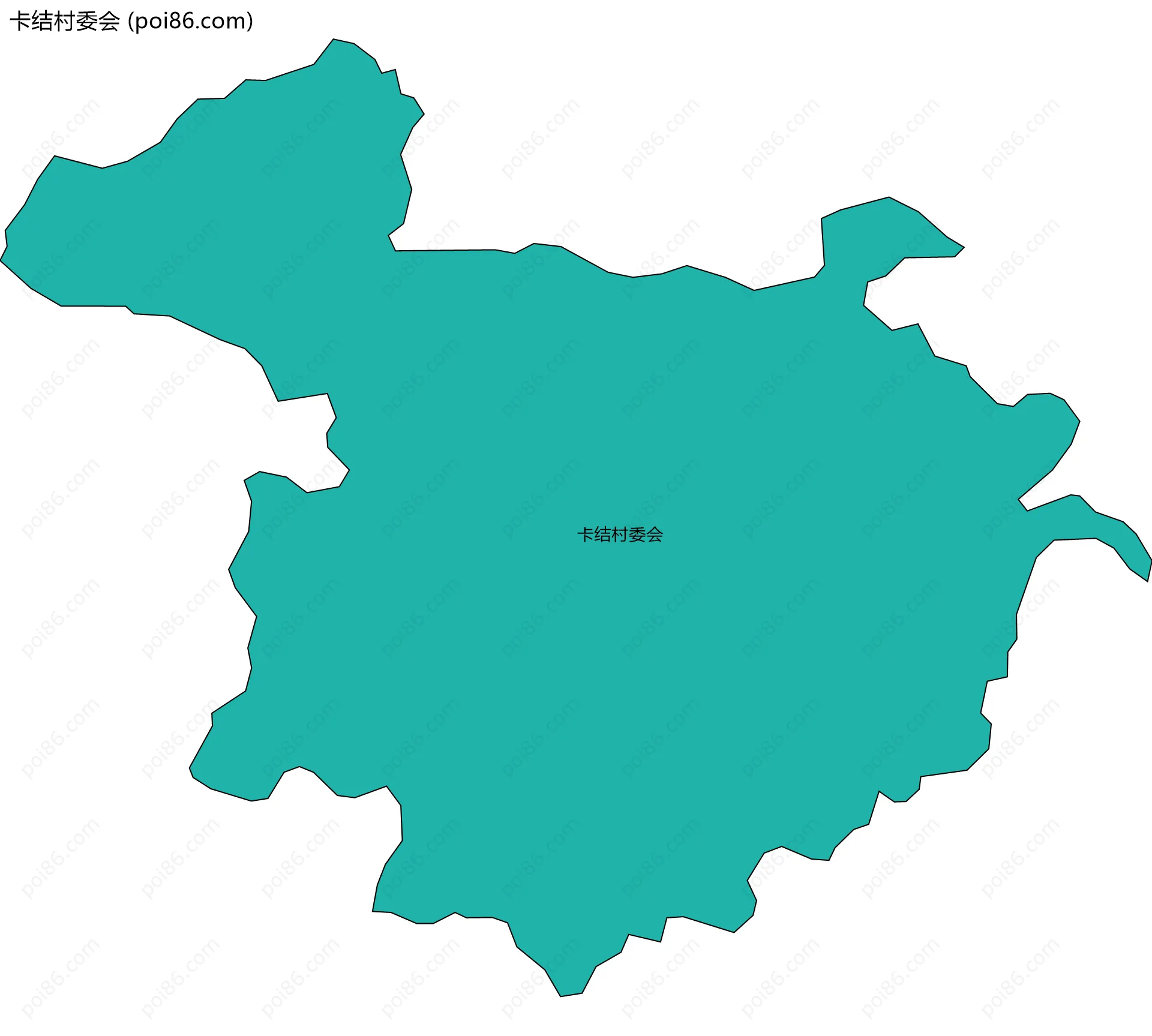 卡结村委会边界地图