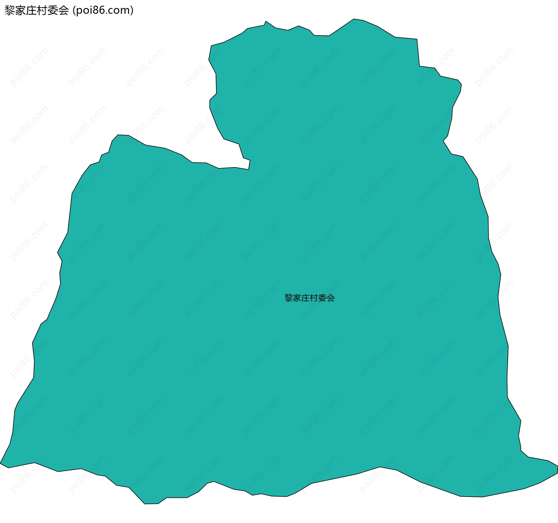 黎家庄村委会边界地图