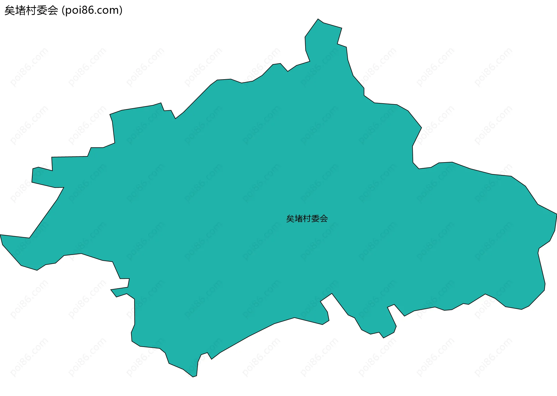 矣堵村委会边界地图