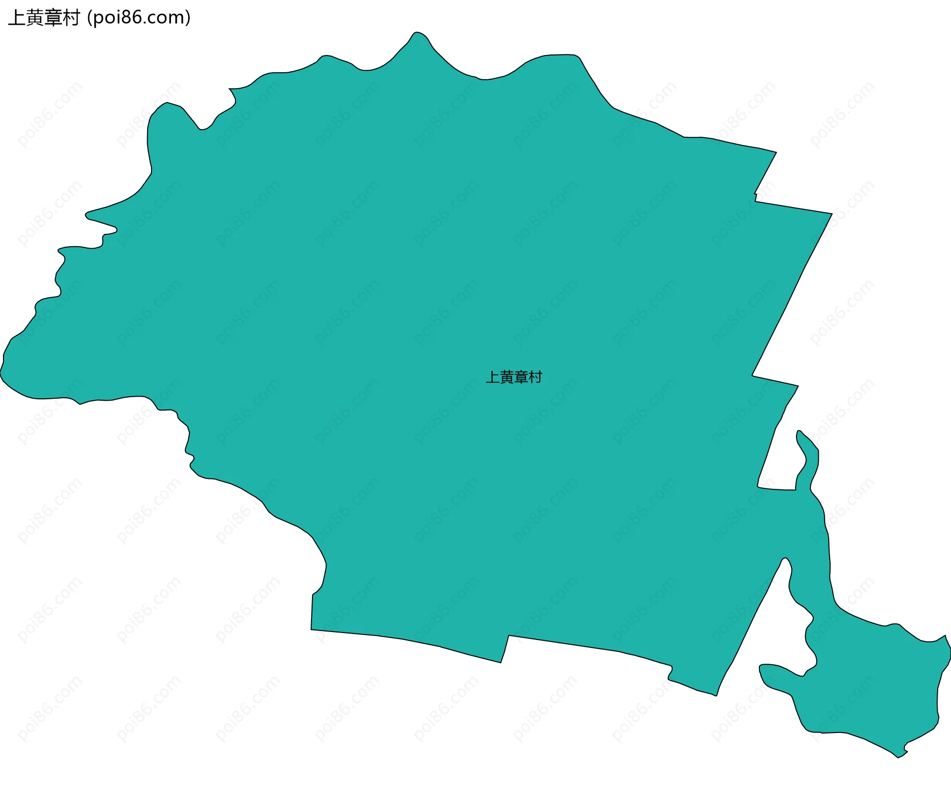 上黄章村边界地图