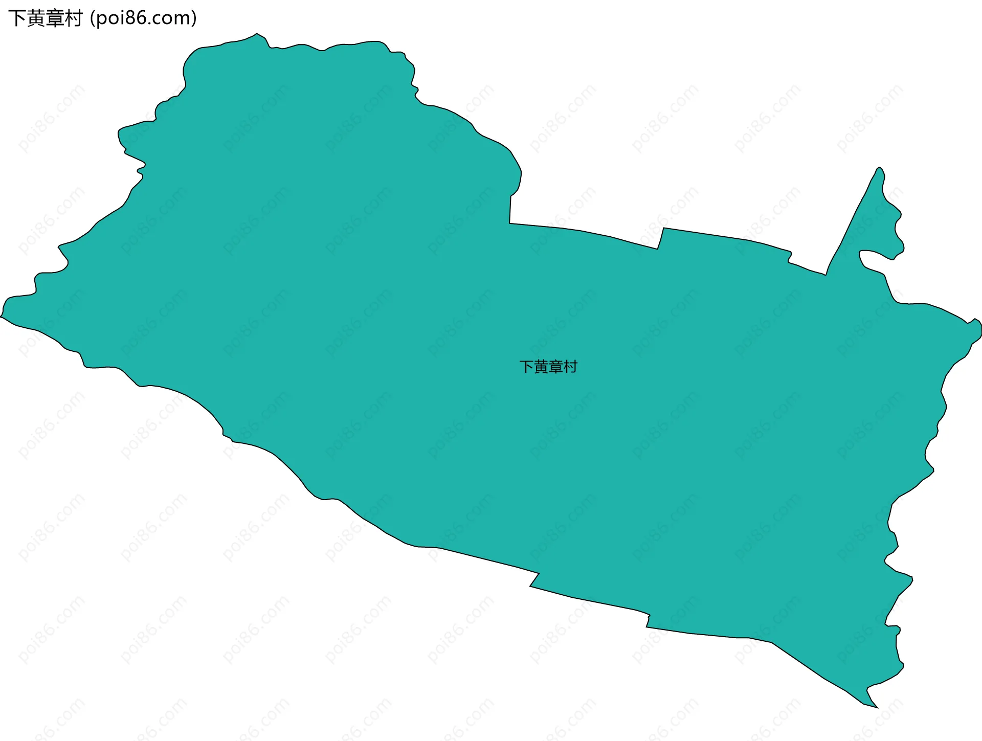 下黄章村边界地图