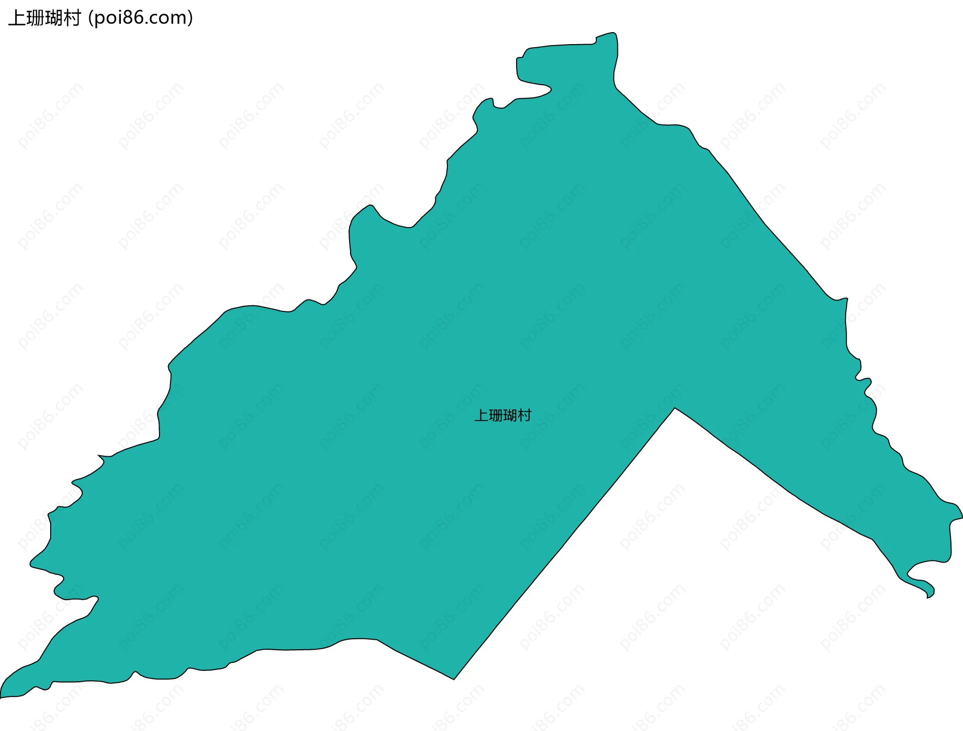 上珊瑚村边界地图