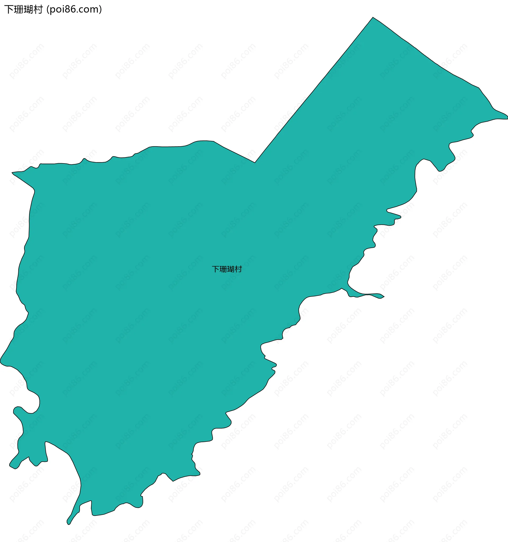 下珊瑚村边界地图