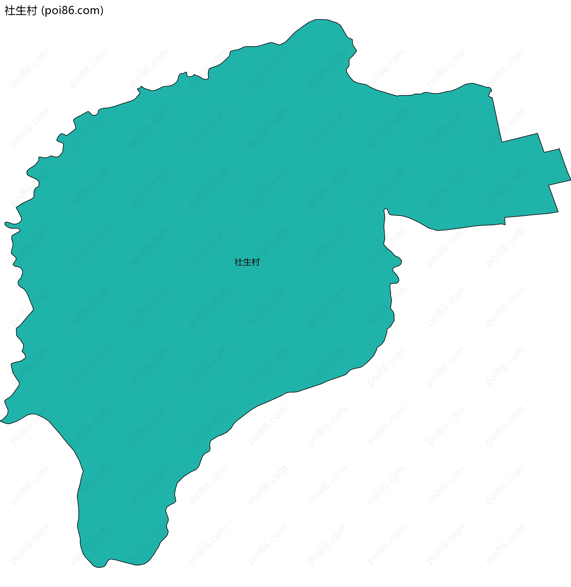 社生村边界地图