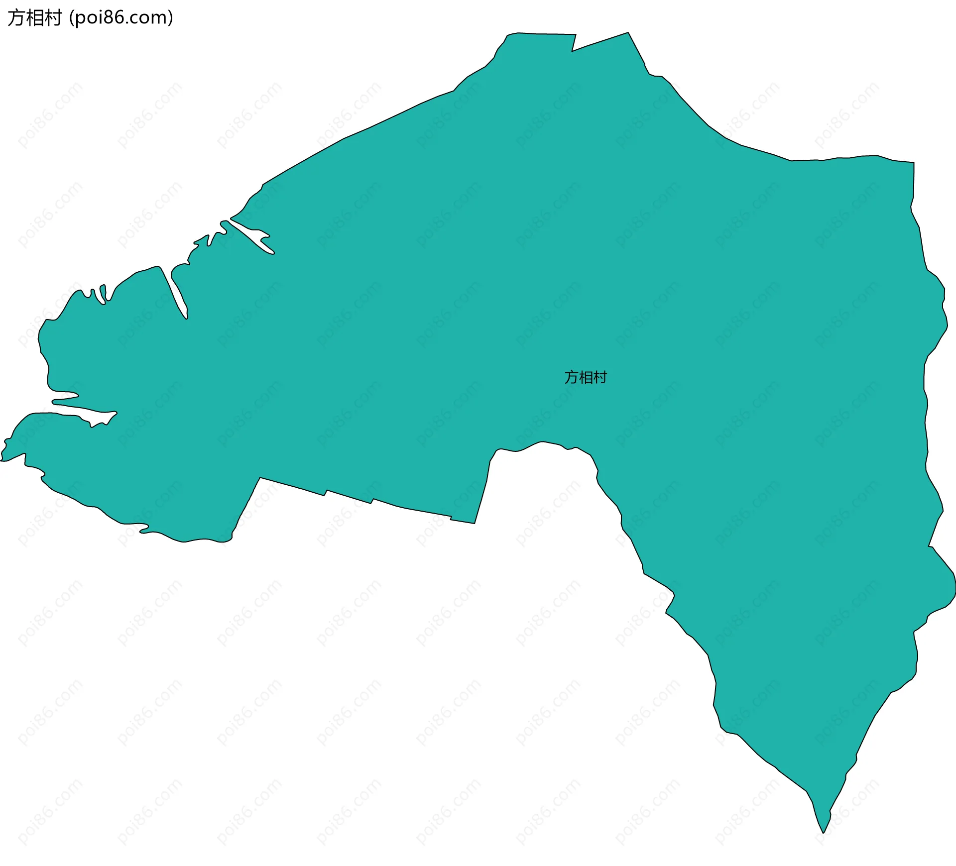 方相村边界地图