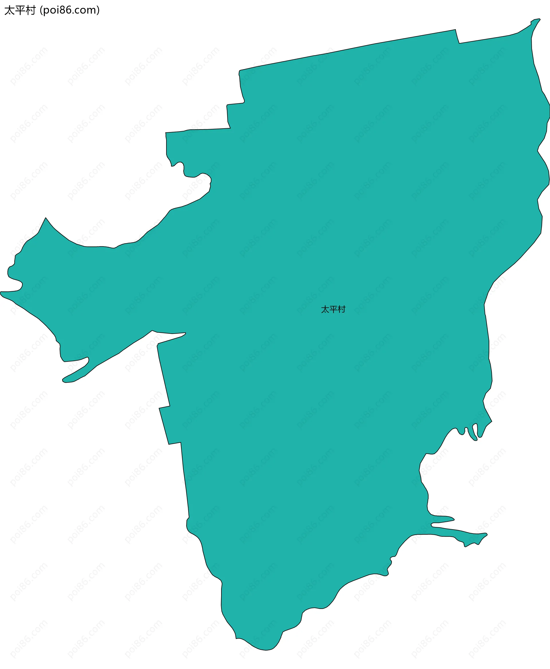 太平村边界地图
