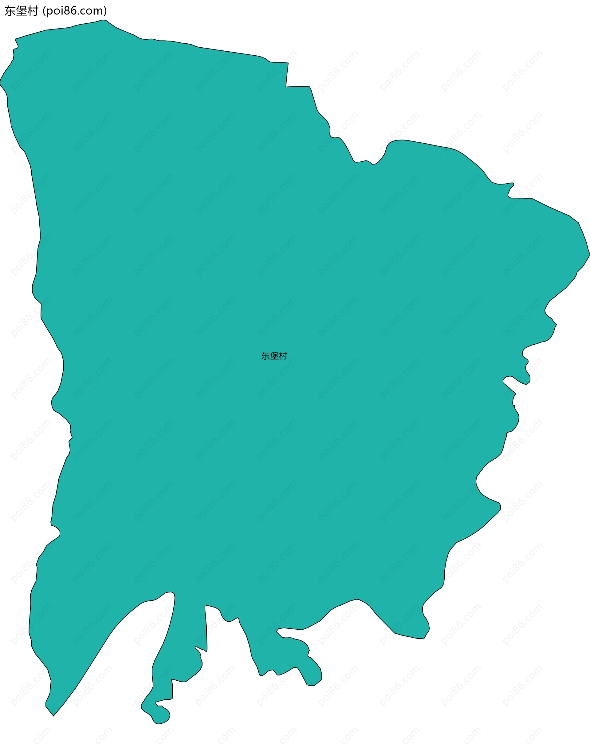 东堡村边界地图