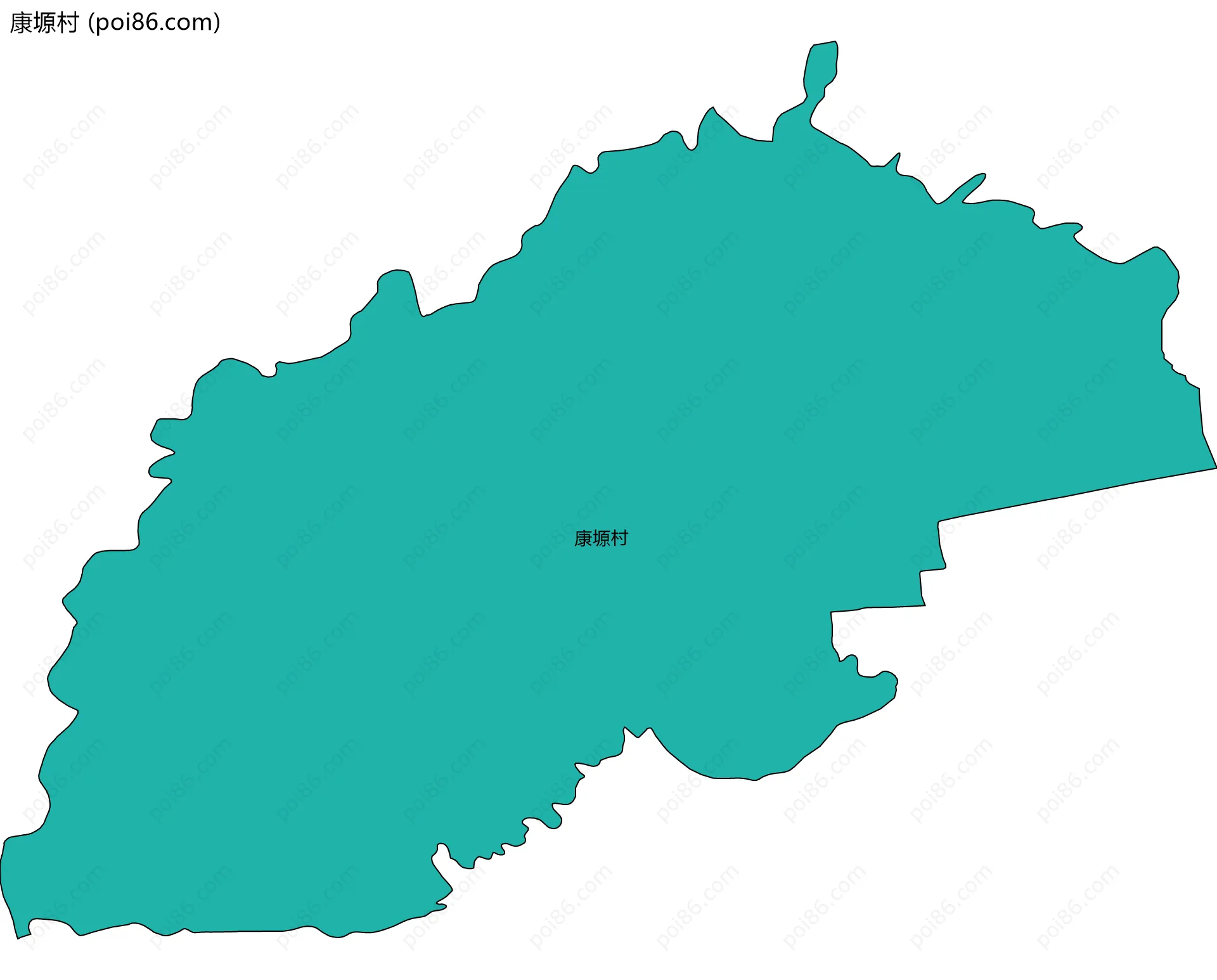 康塬村边界地图