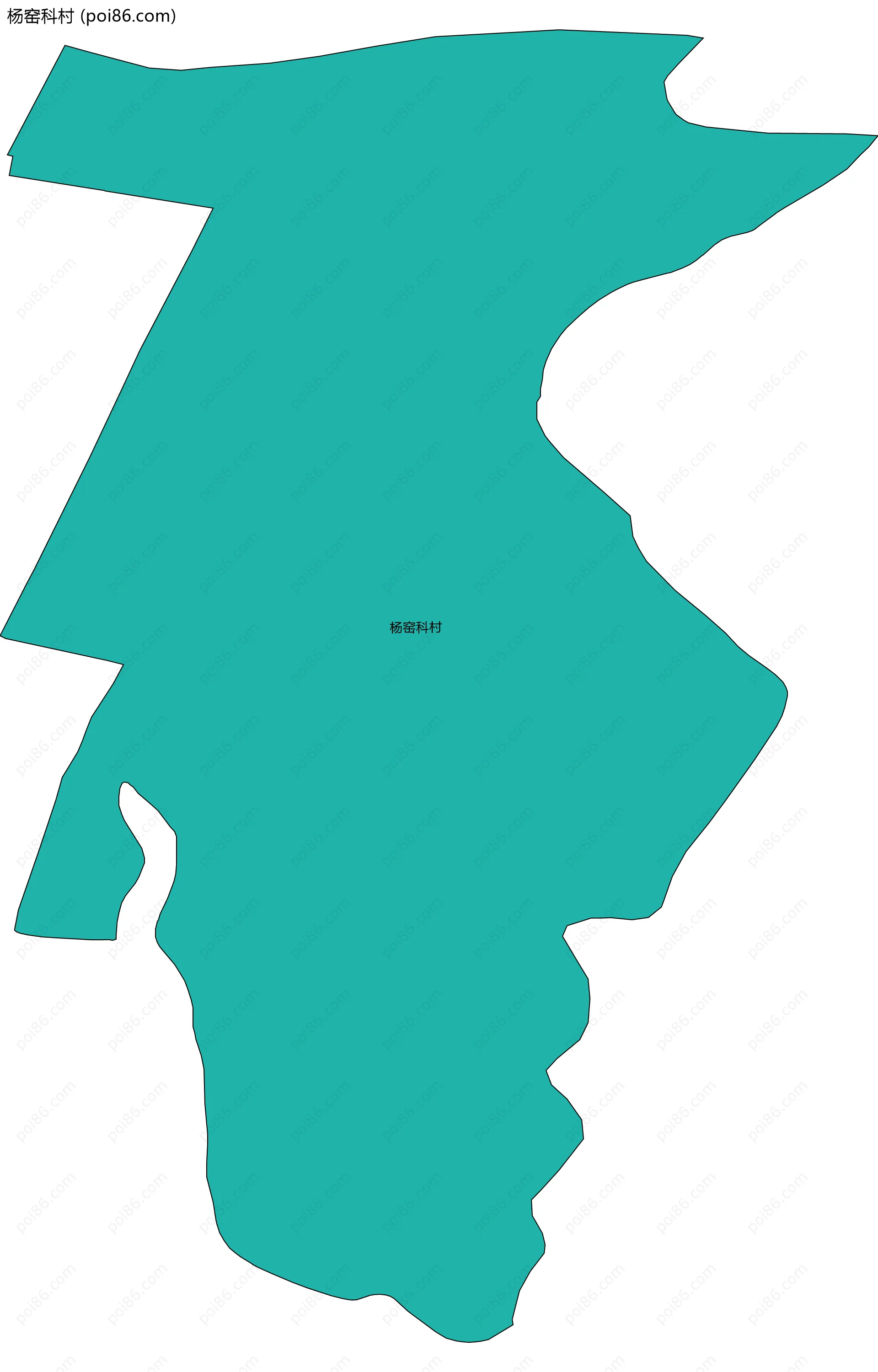 杨窑科村边界地图