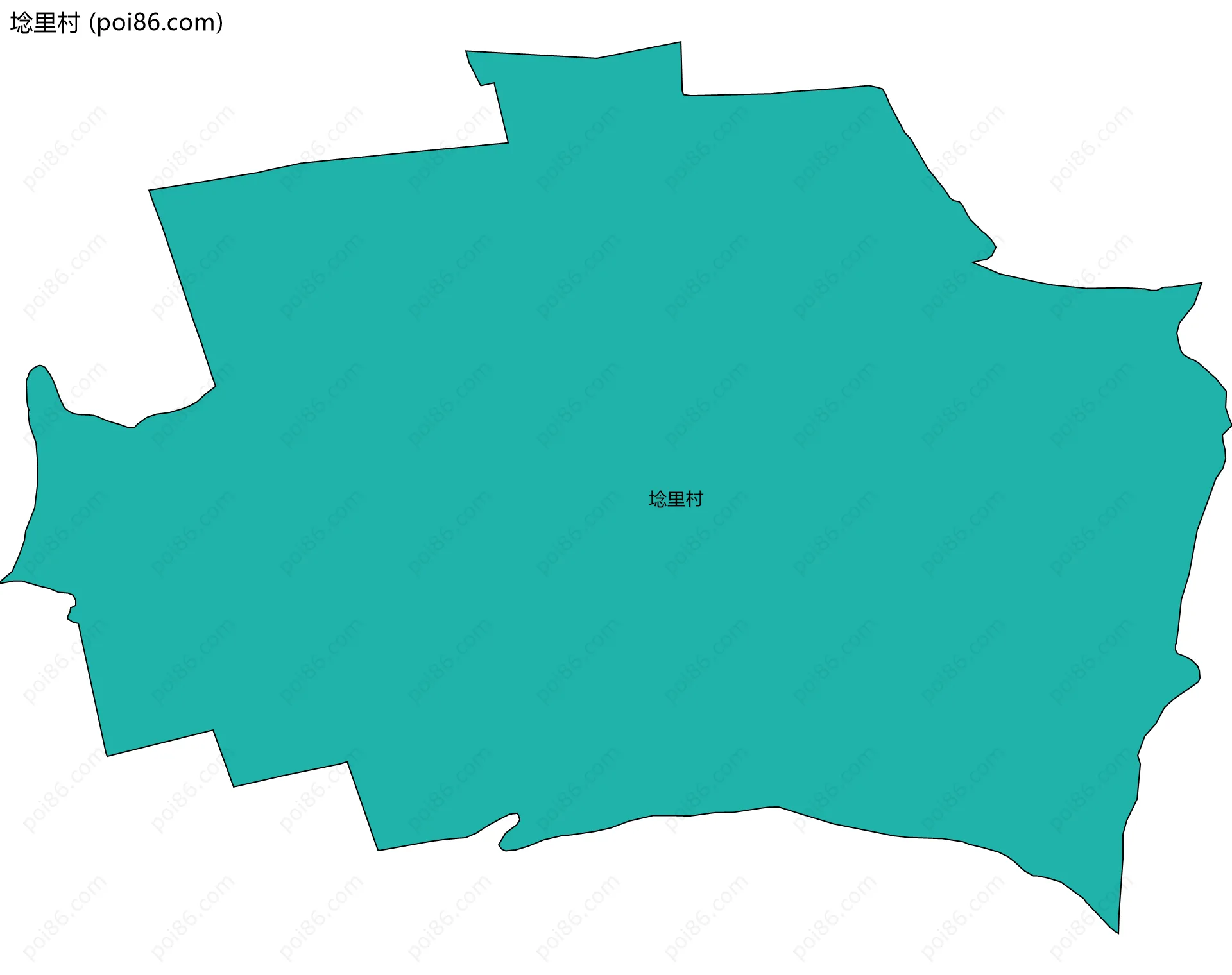 埝里村边界地图