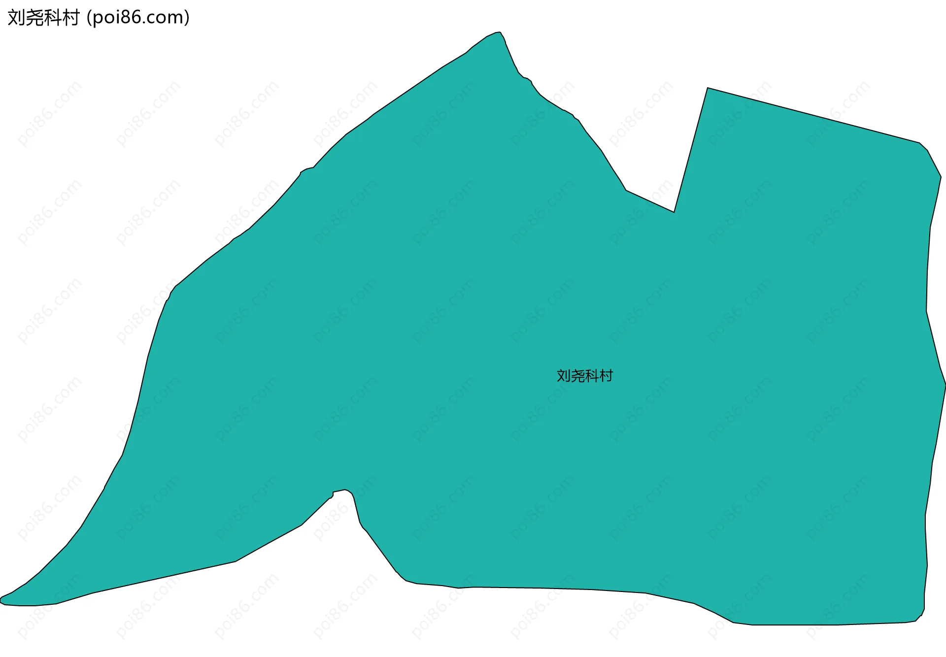 刘尧科村边界地图
