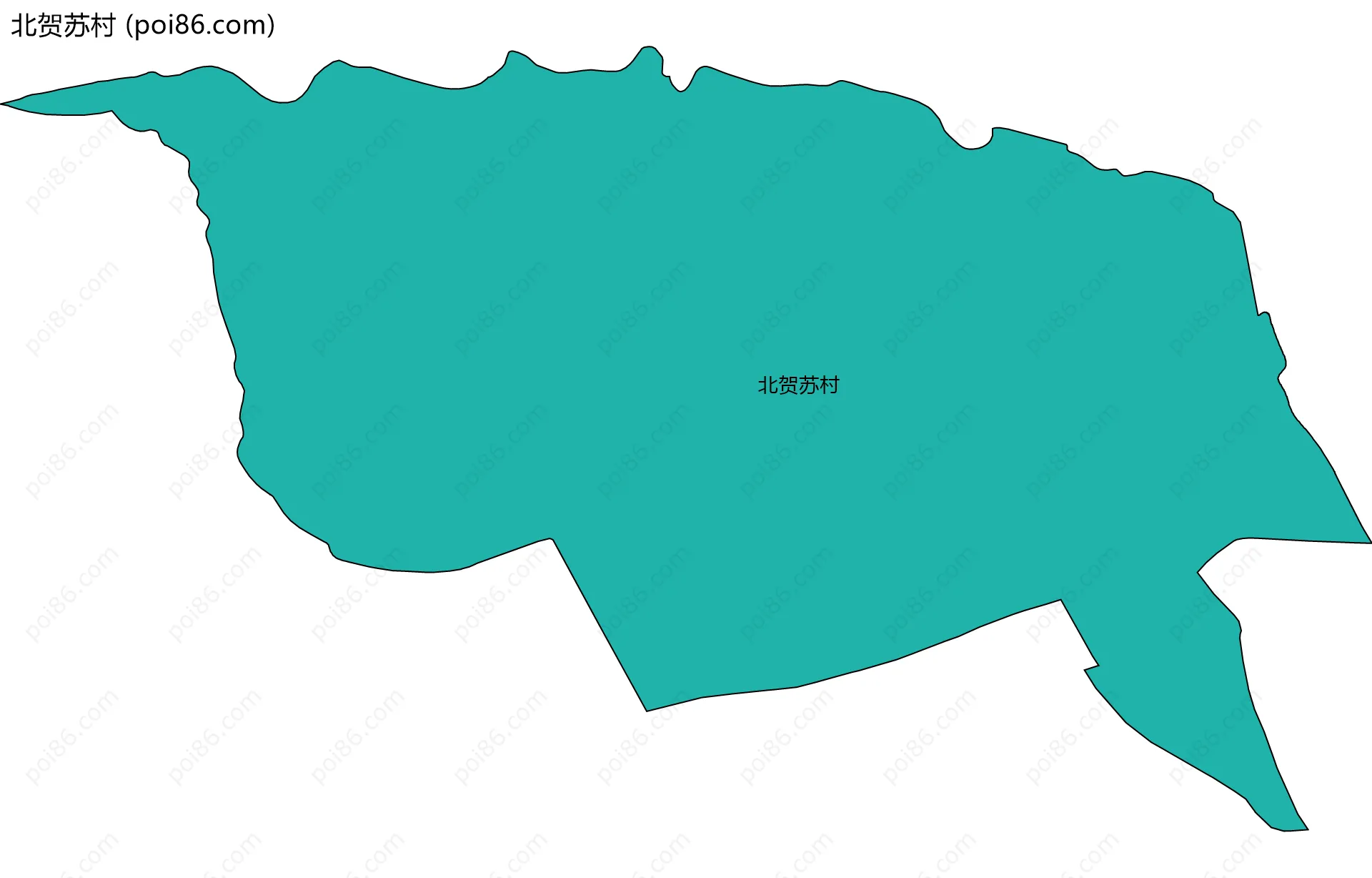 北贺苏村边界地图