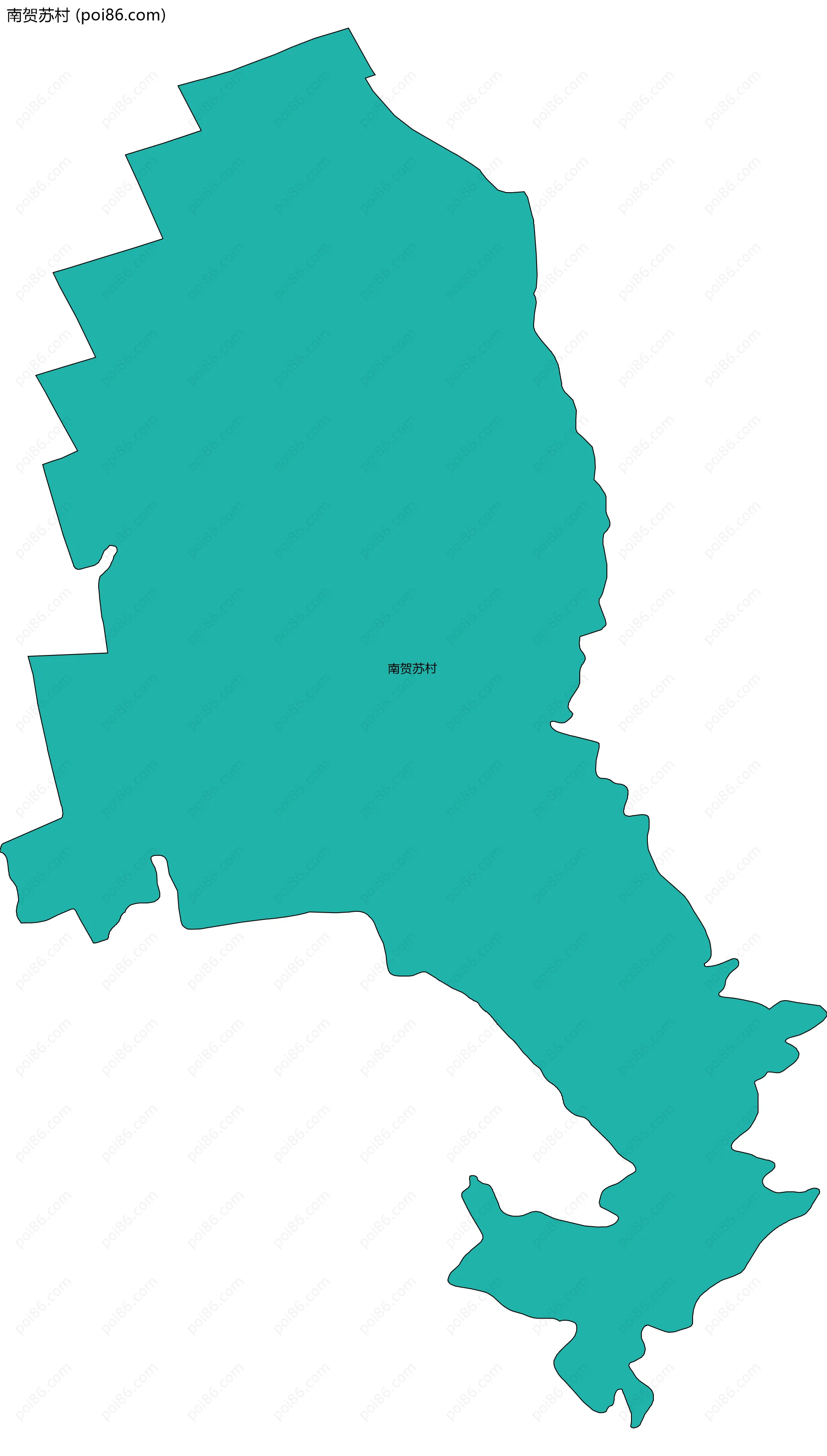 南贺苏村边界地图
