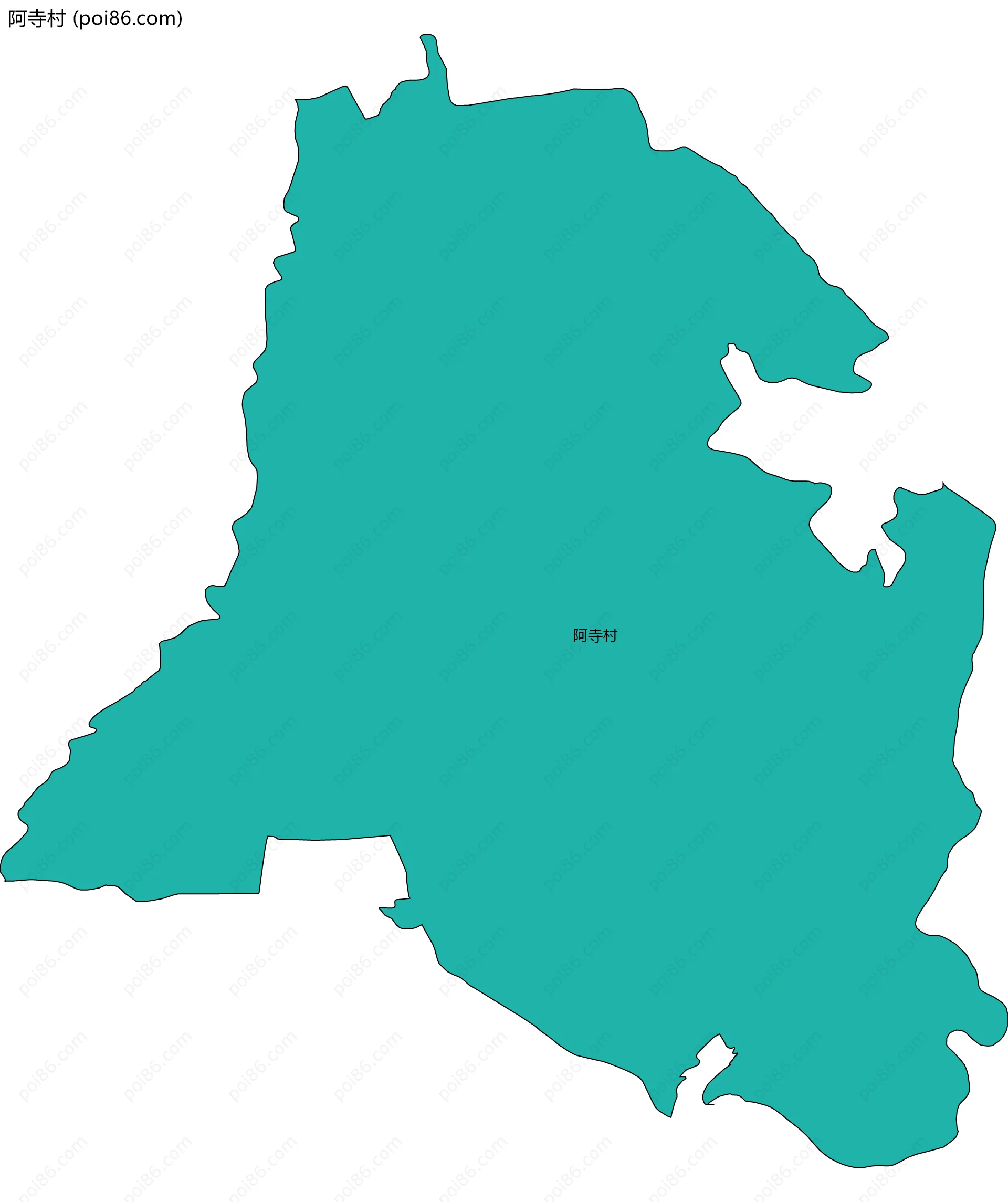 阿寺村边界地图