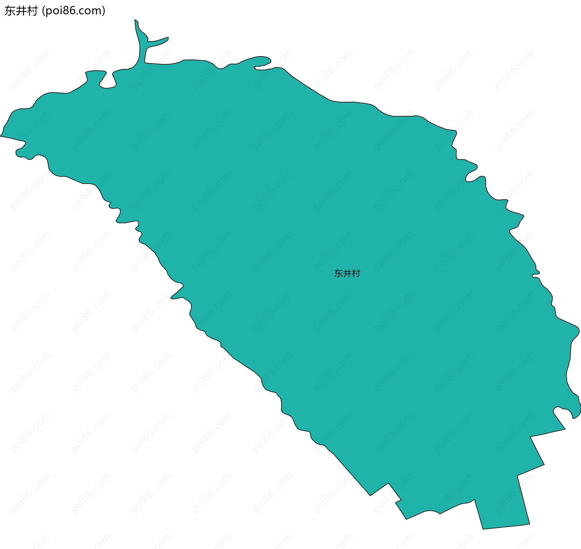 东井村边界地图
