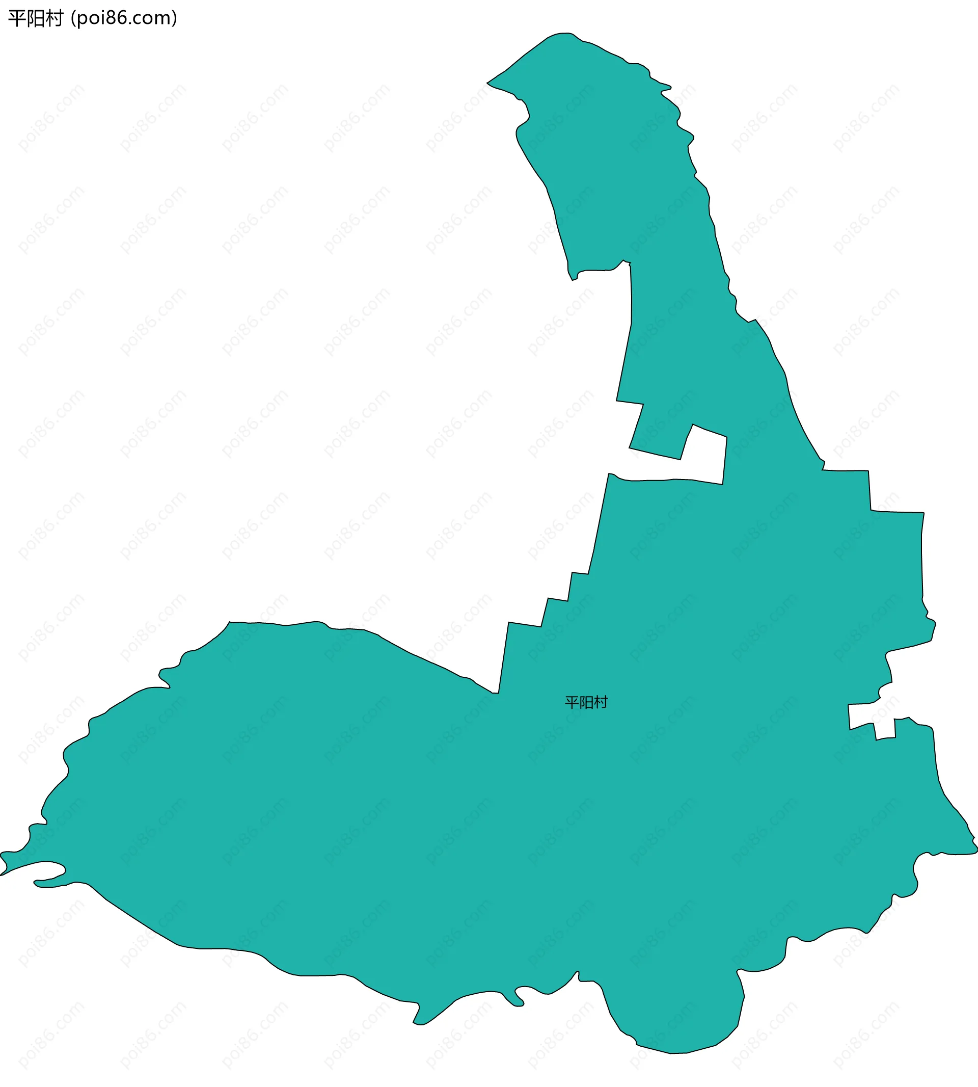 平阳村边界地图