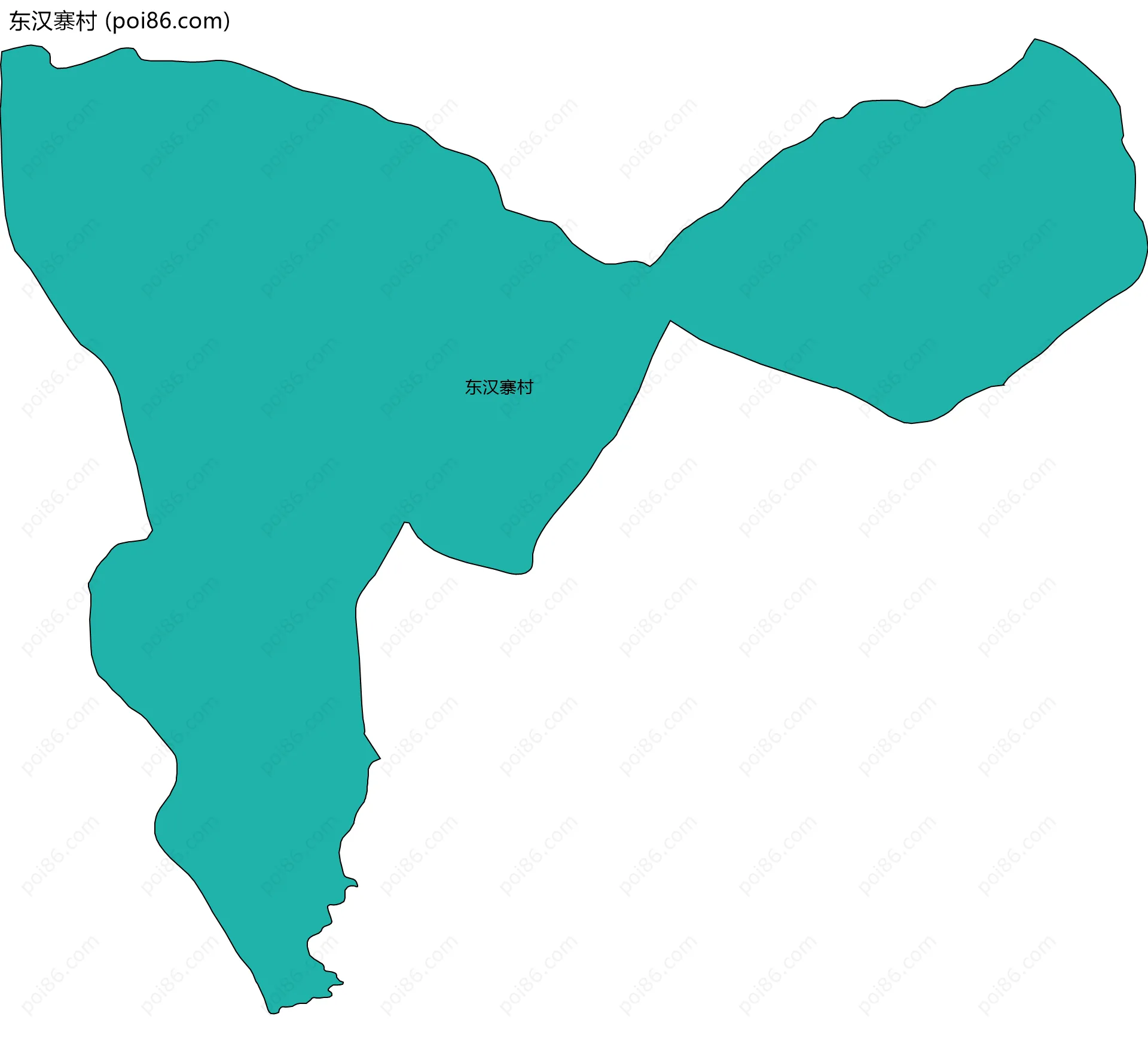 东汉寨村边界地图