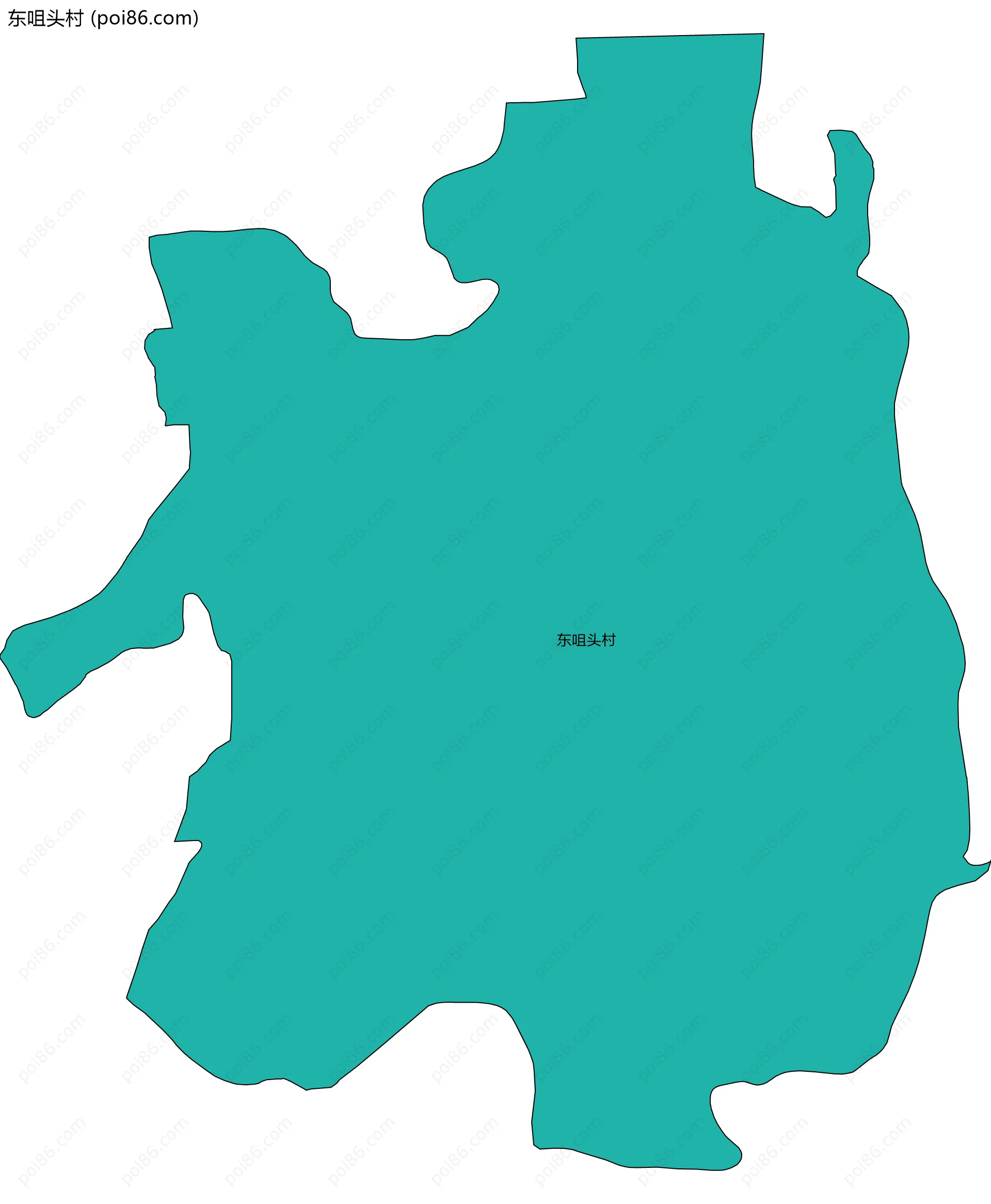 东咀头村边界地图