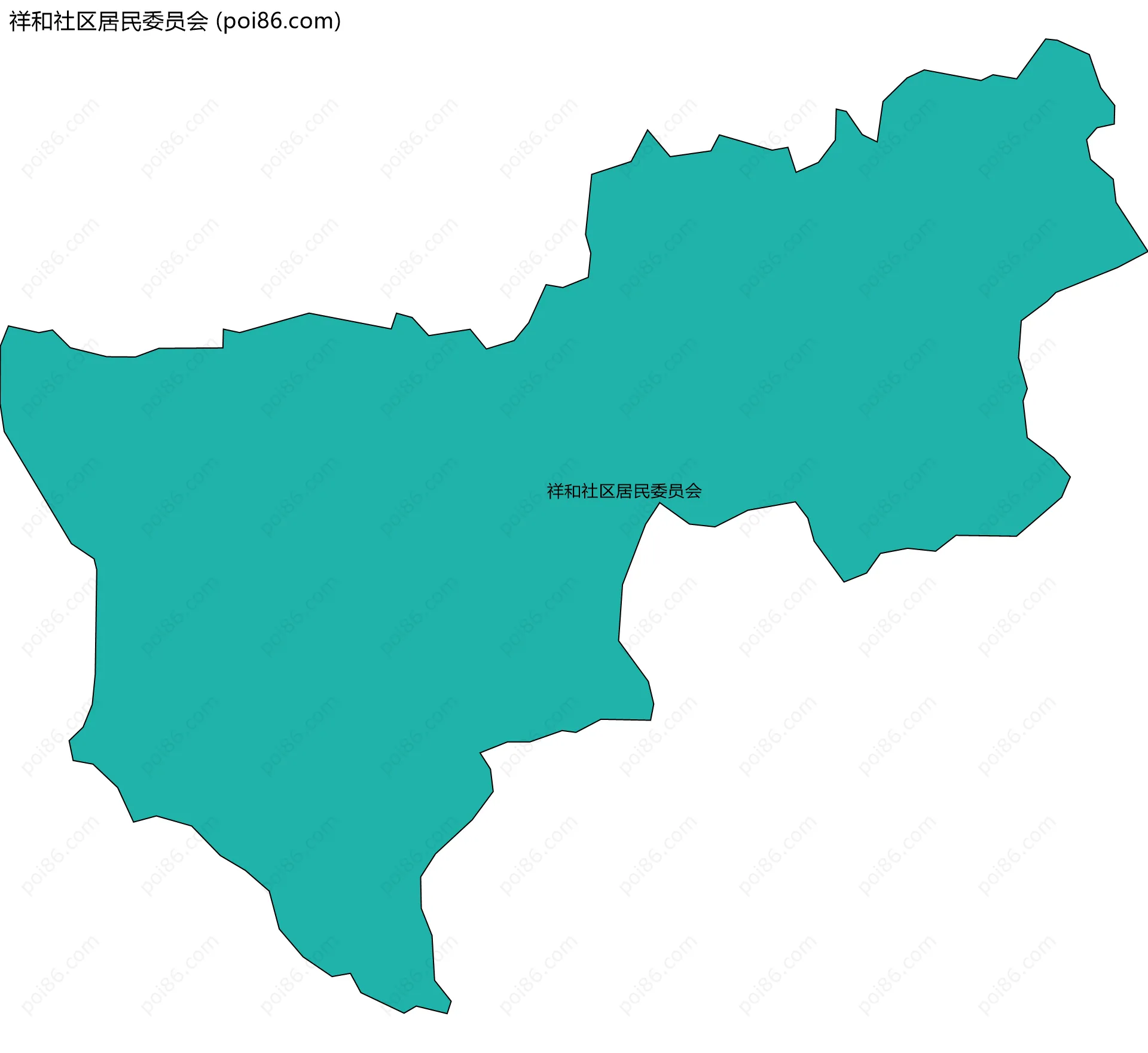 祥和社区居民委员会边界地图