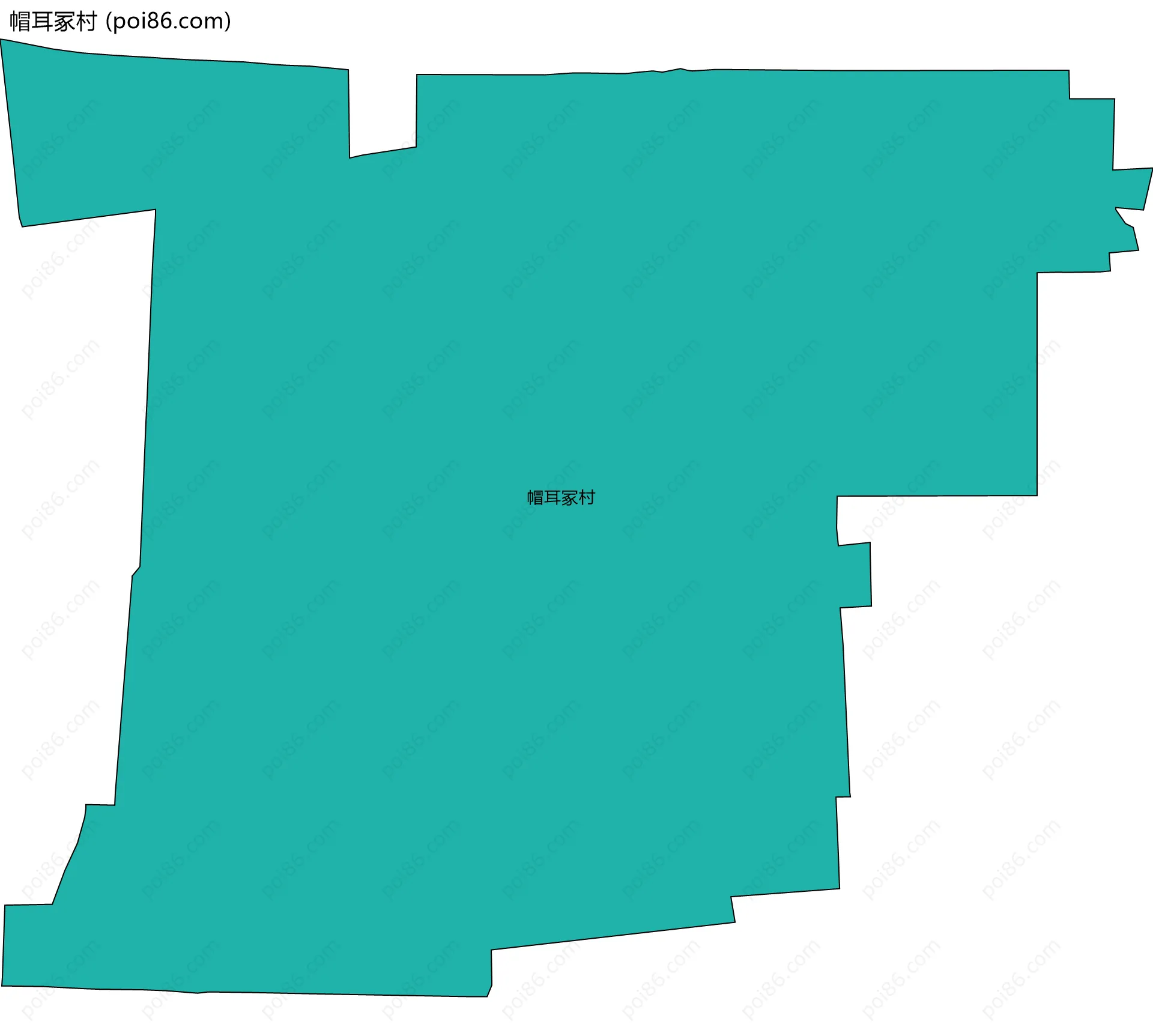 帽耳冢村边界地图