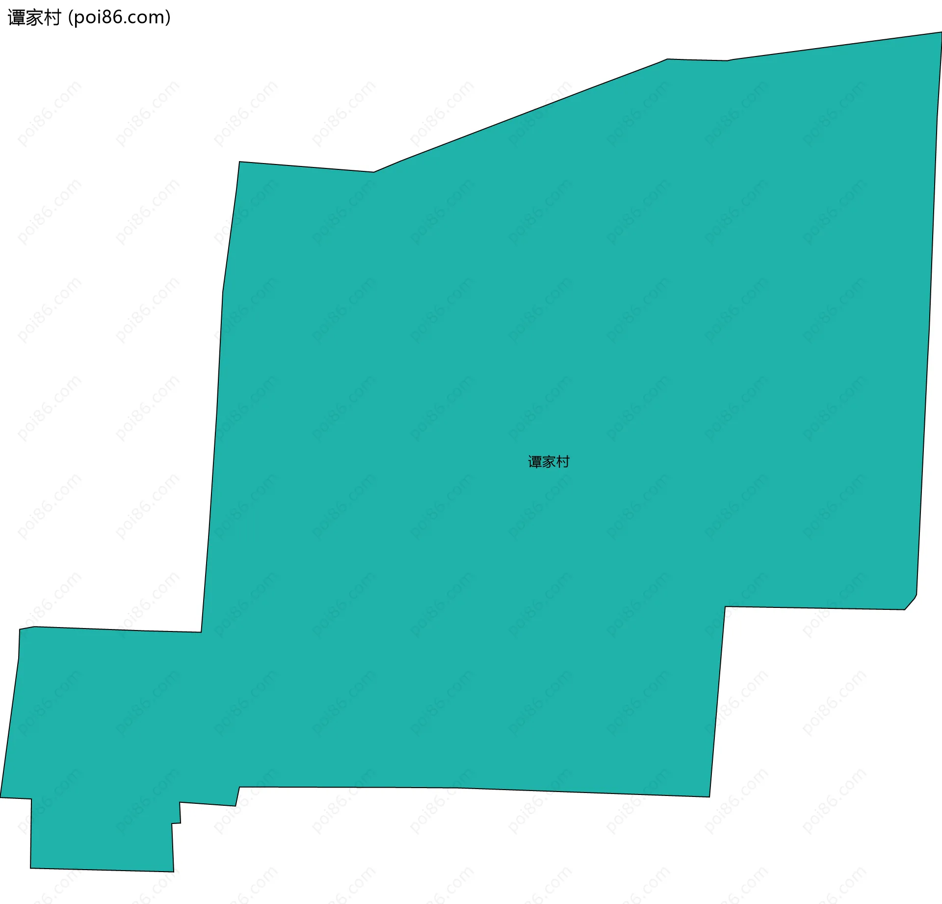 谭家村边界地图