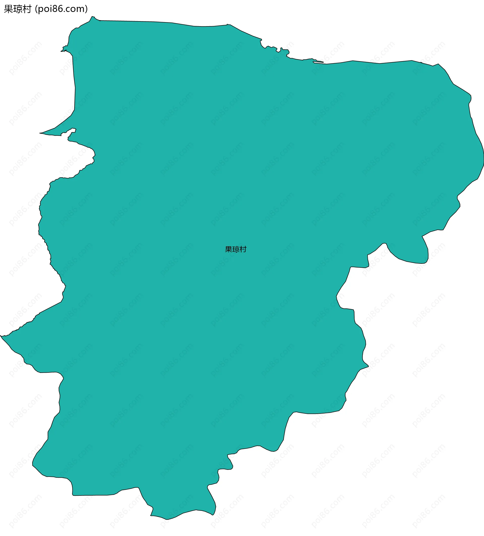 果琼村边界地图
