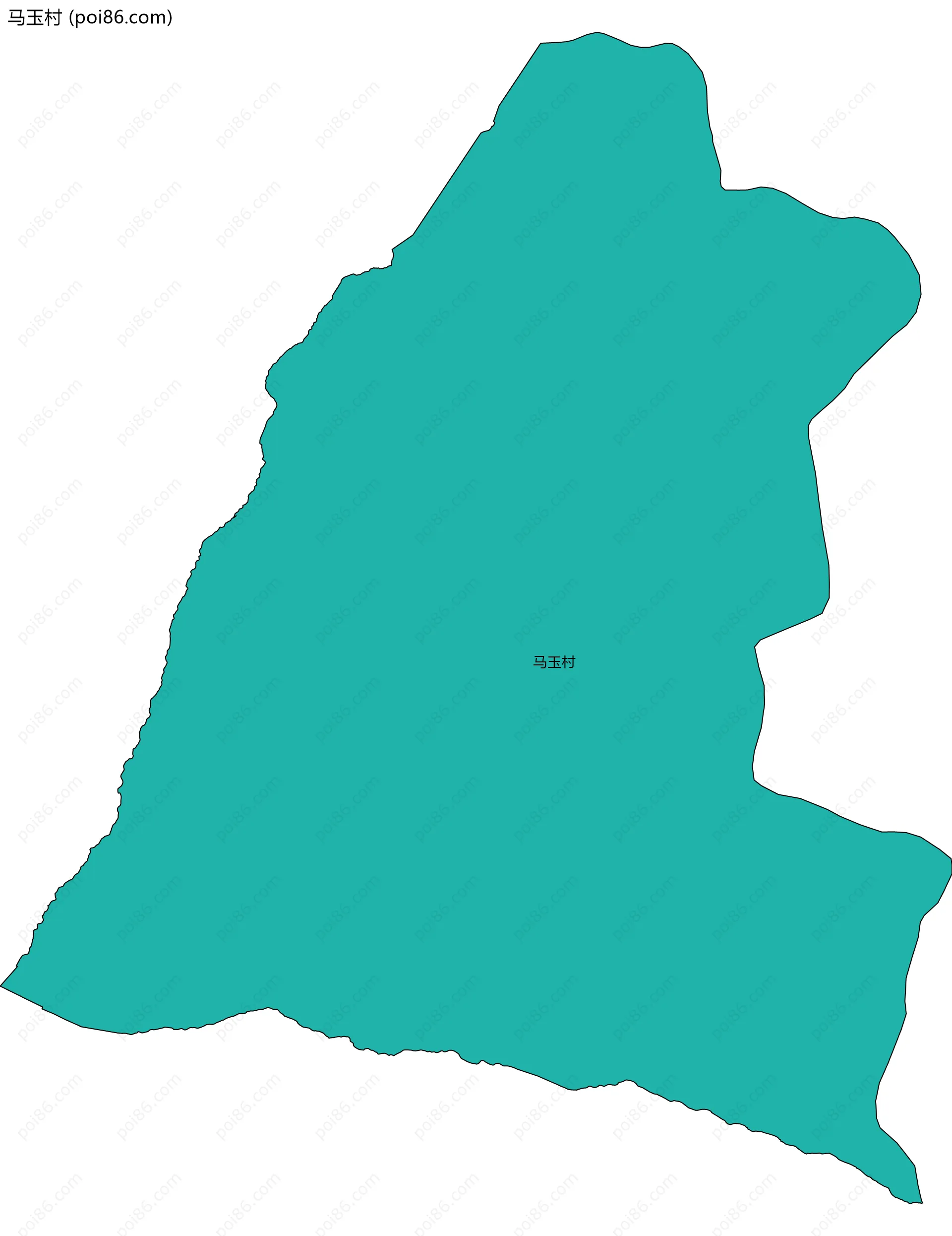 马玉村边界地图