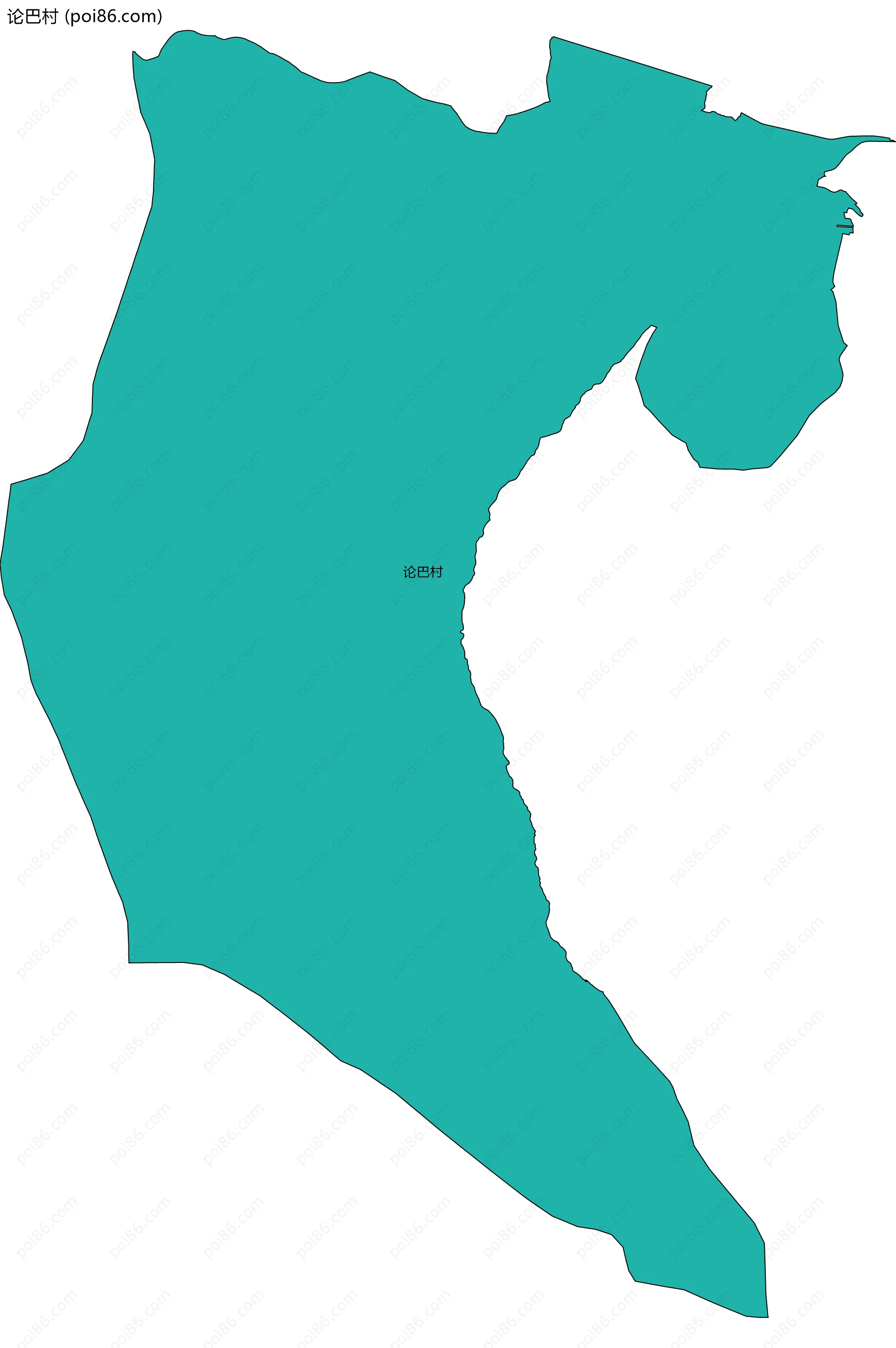 论巴村边界地图