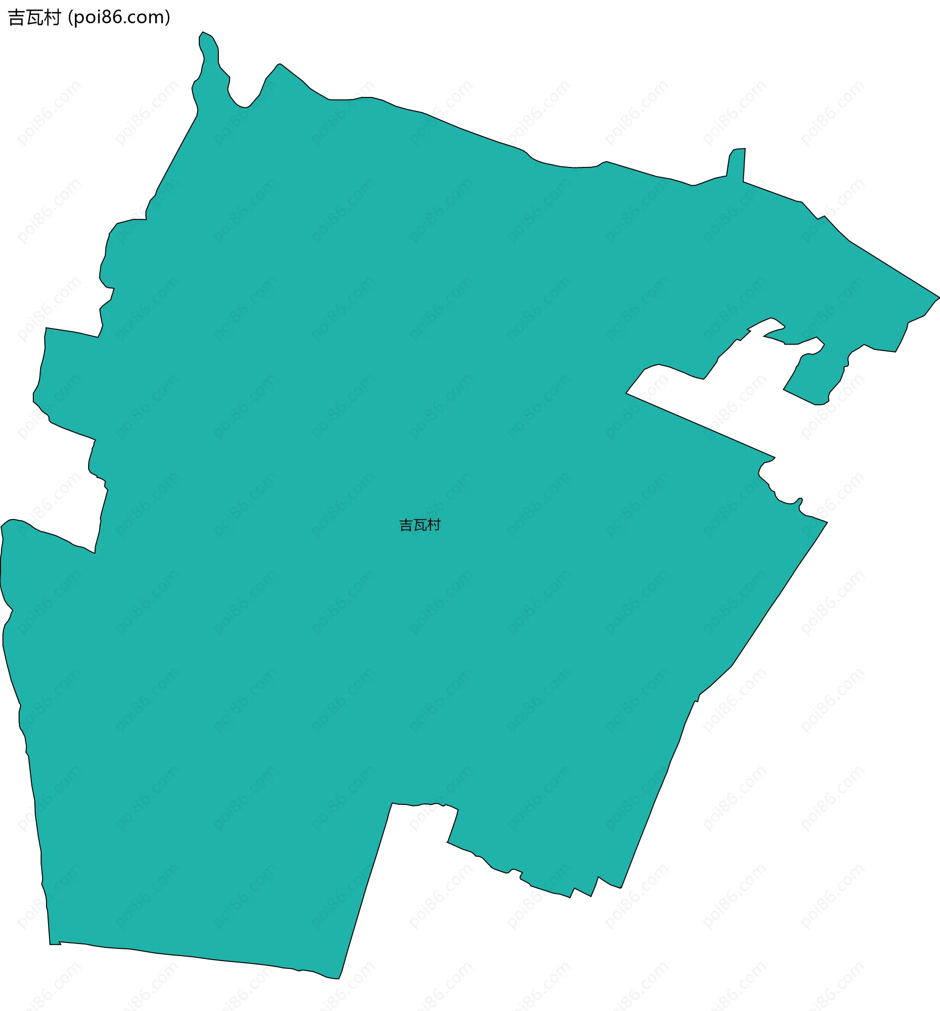 吉瓦村边界地图