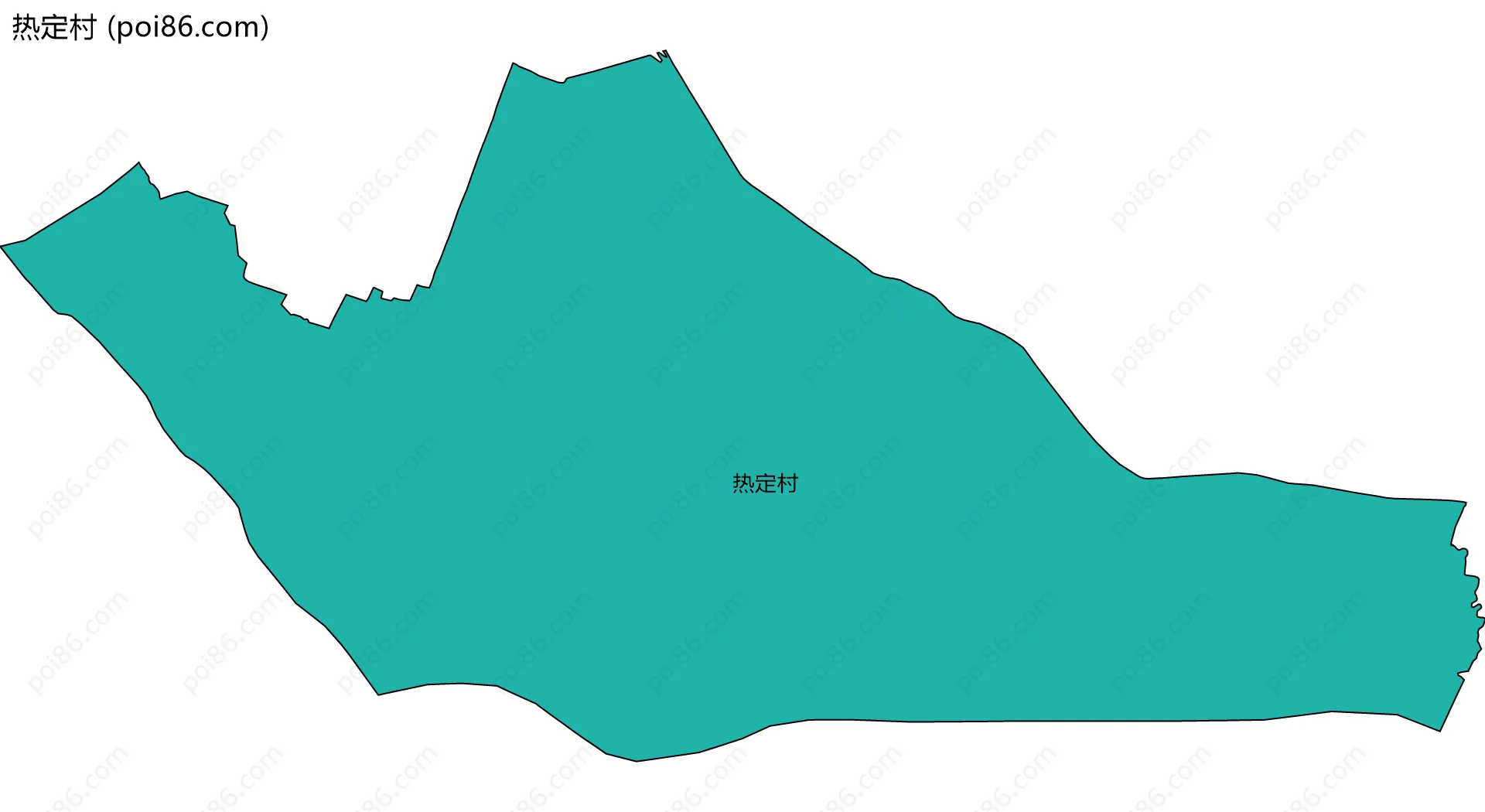 热定村边界地图