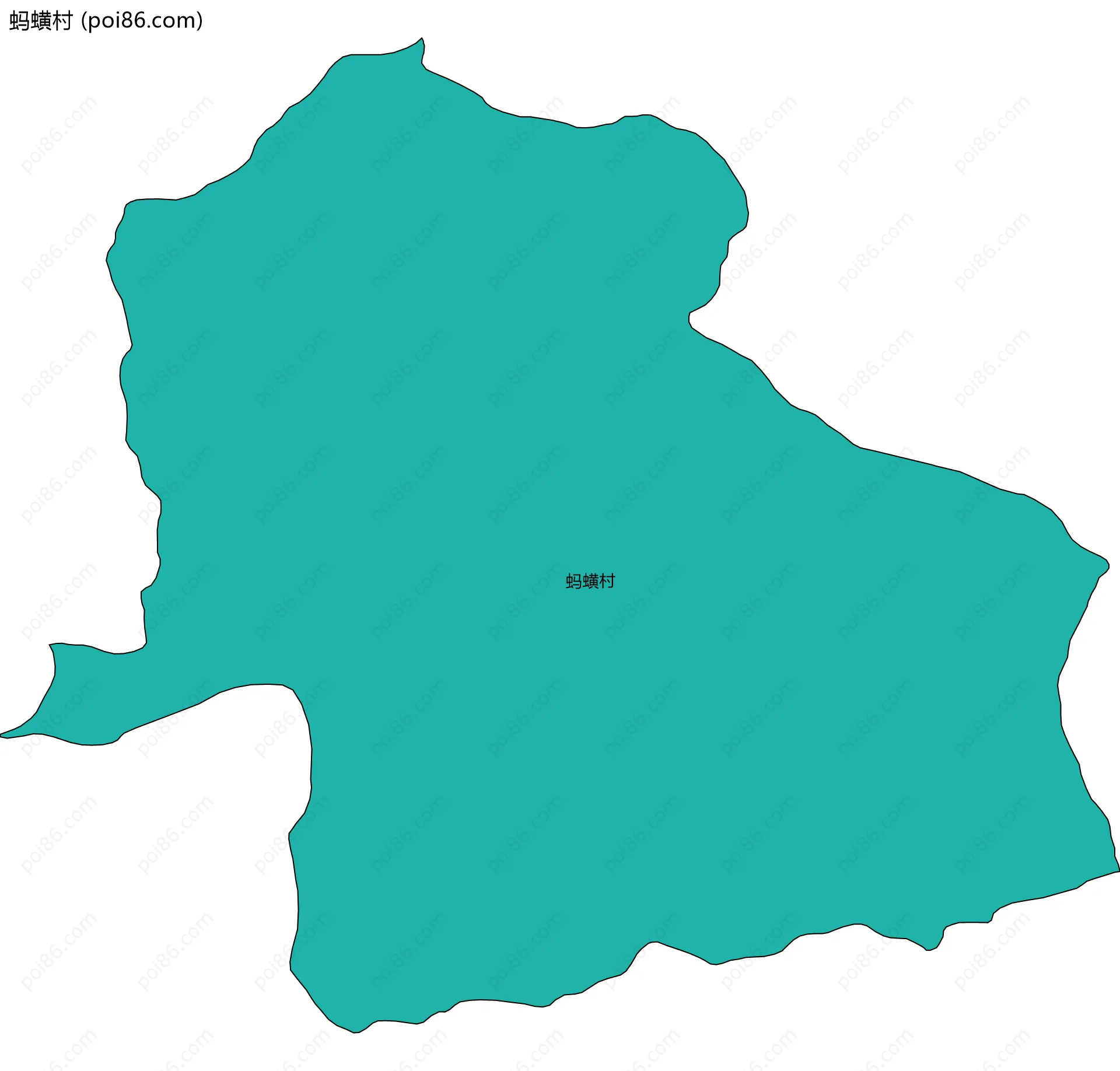 蚂蟥村边界地图