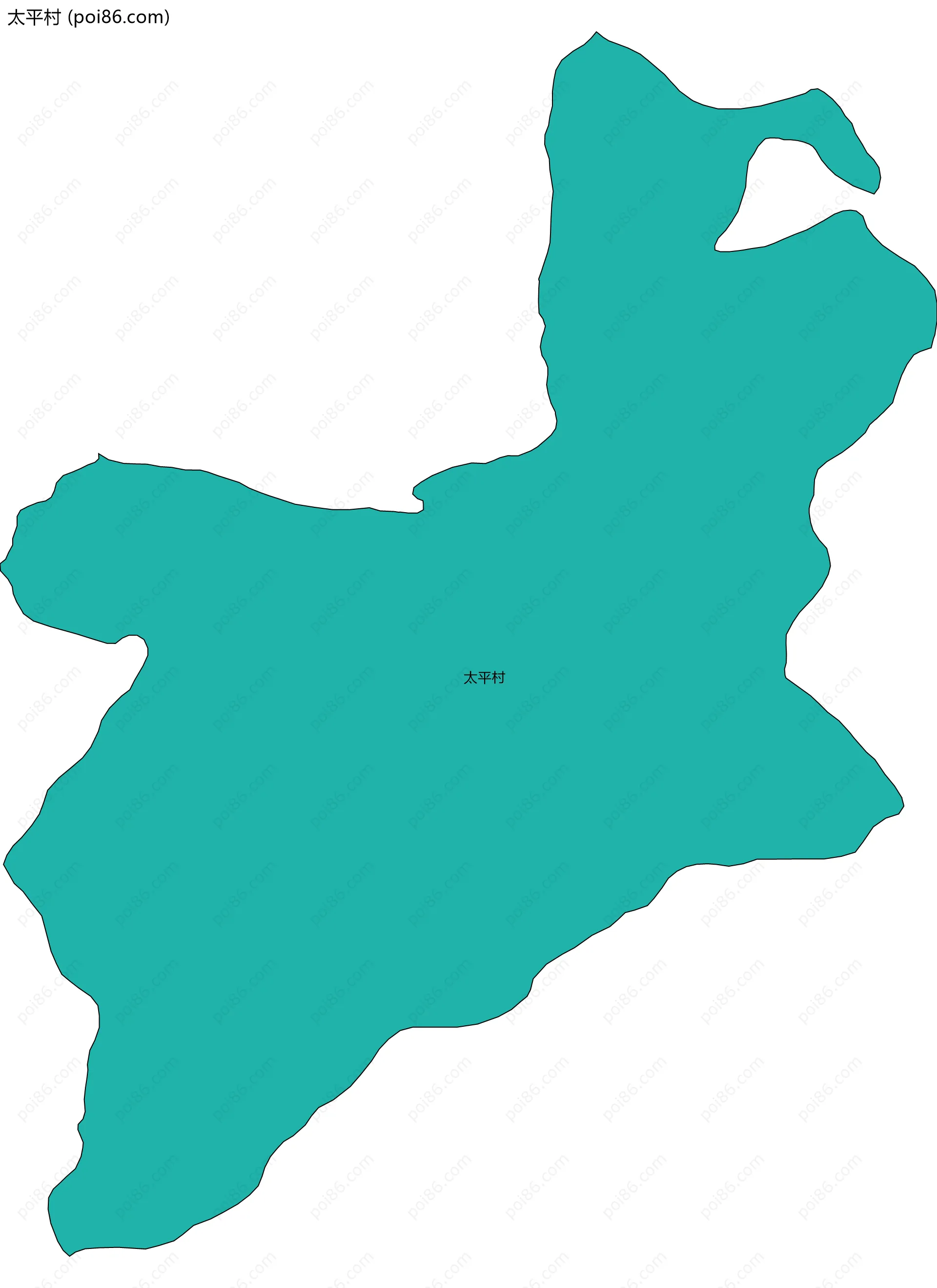 太平村边界地图