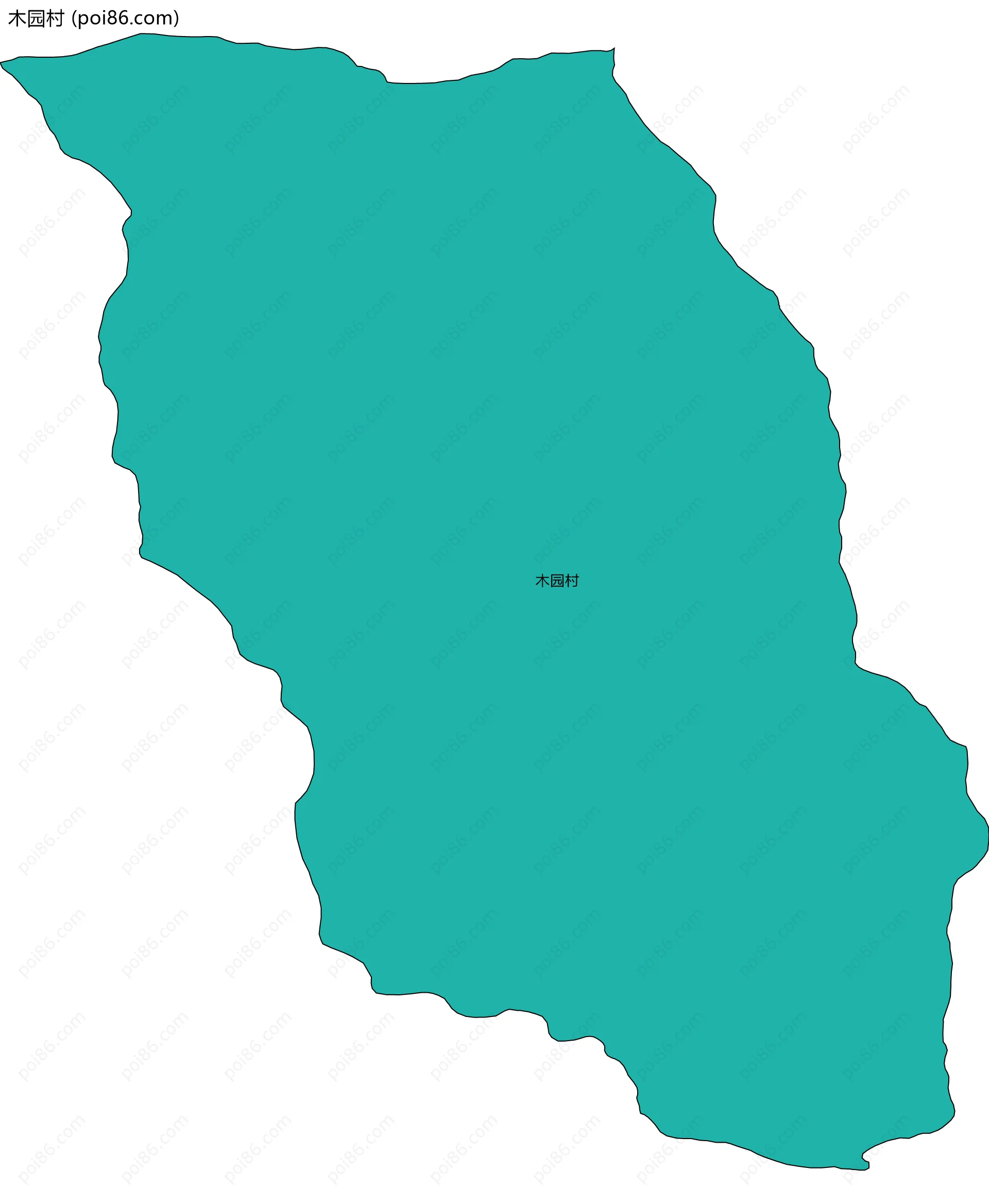 木园村边界地图