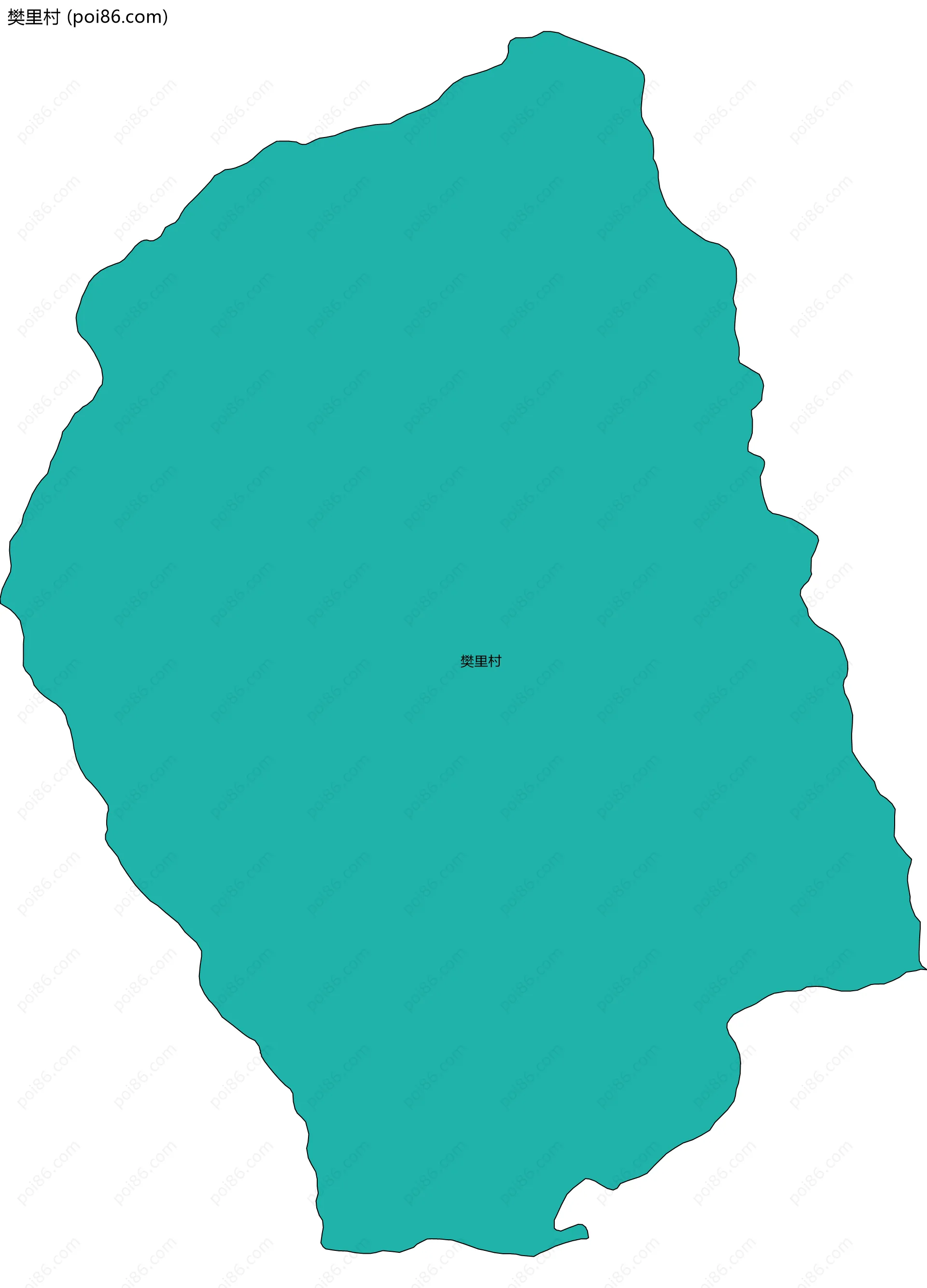 樊里村边界地图