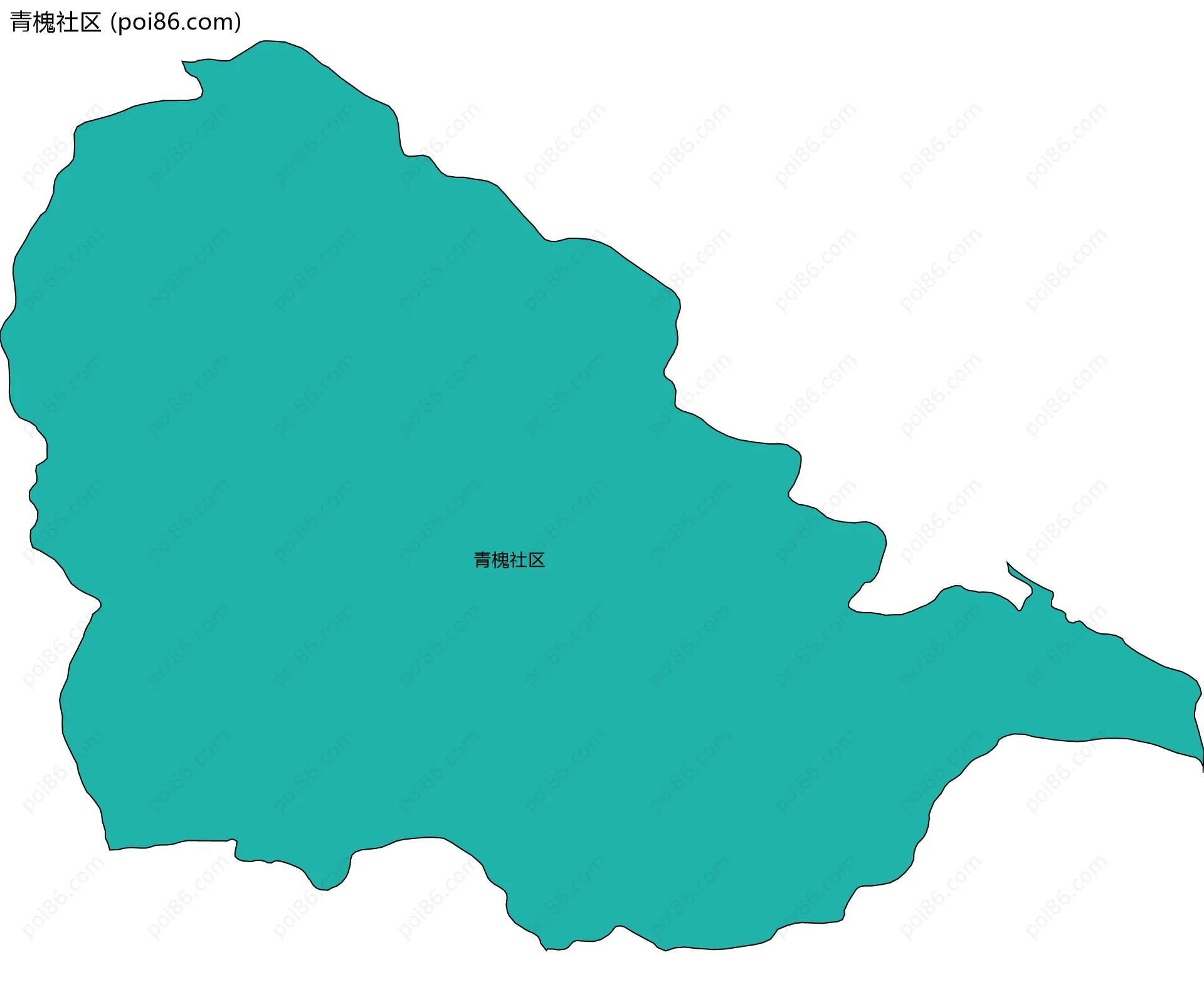 青槐社区边界地图