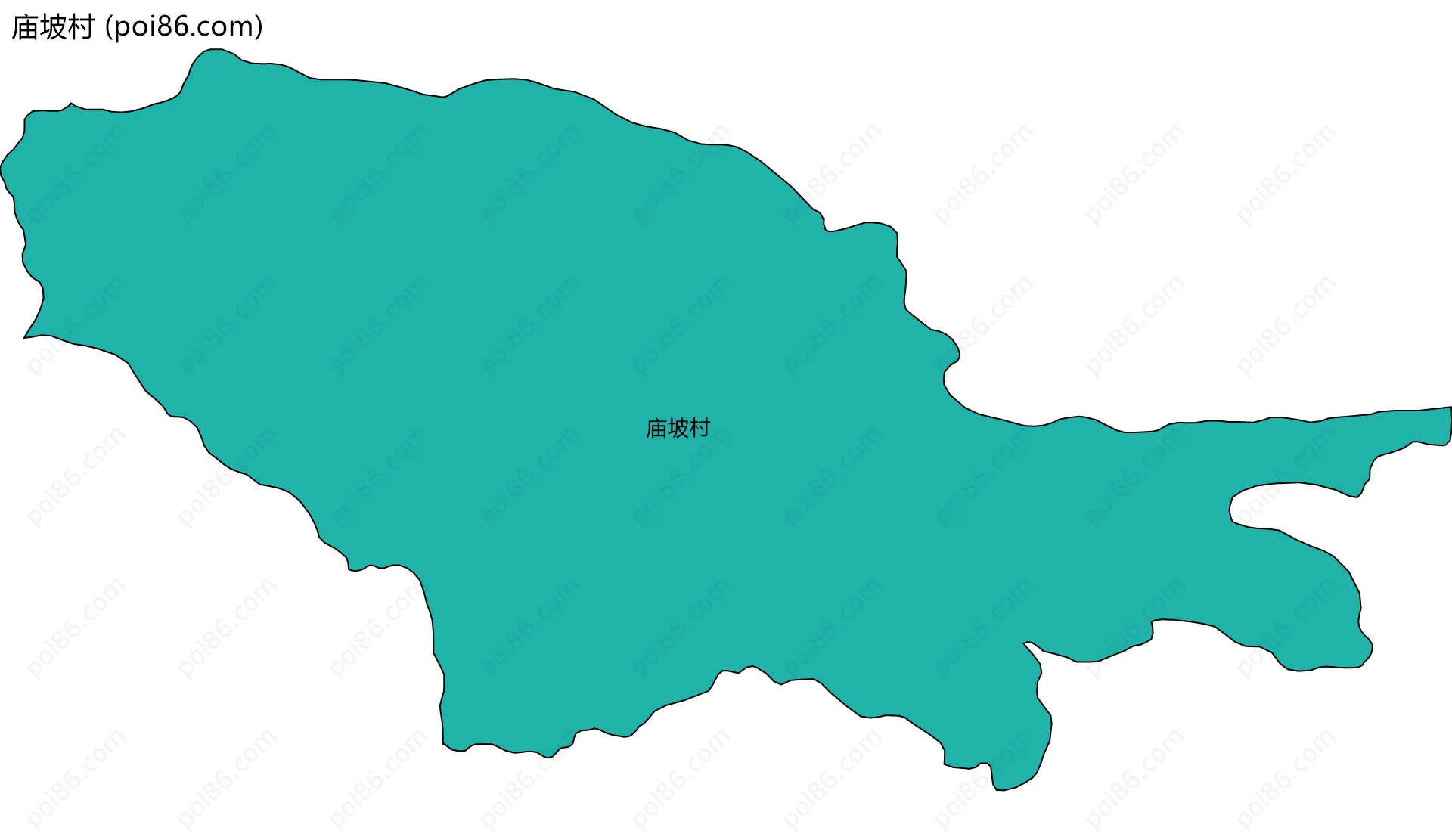 庙坡村边界地图