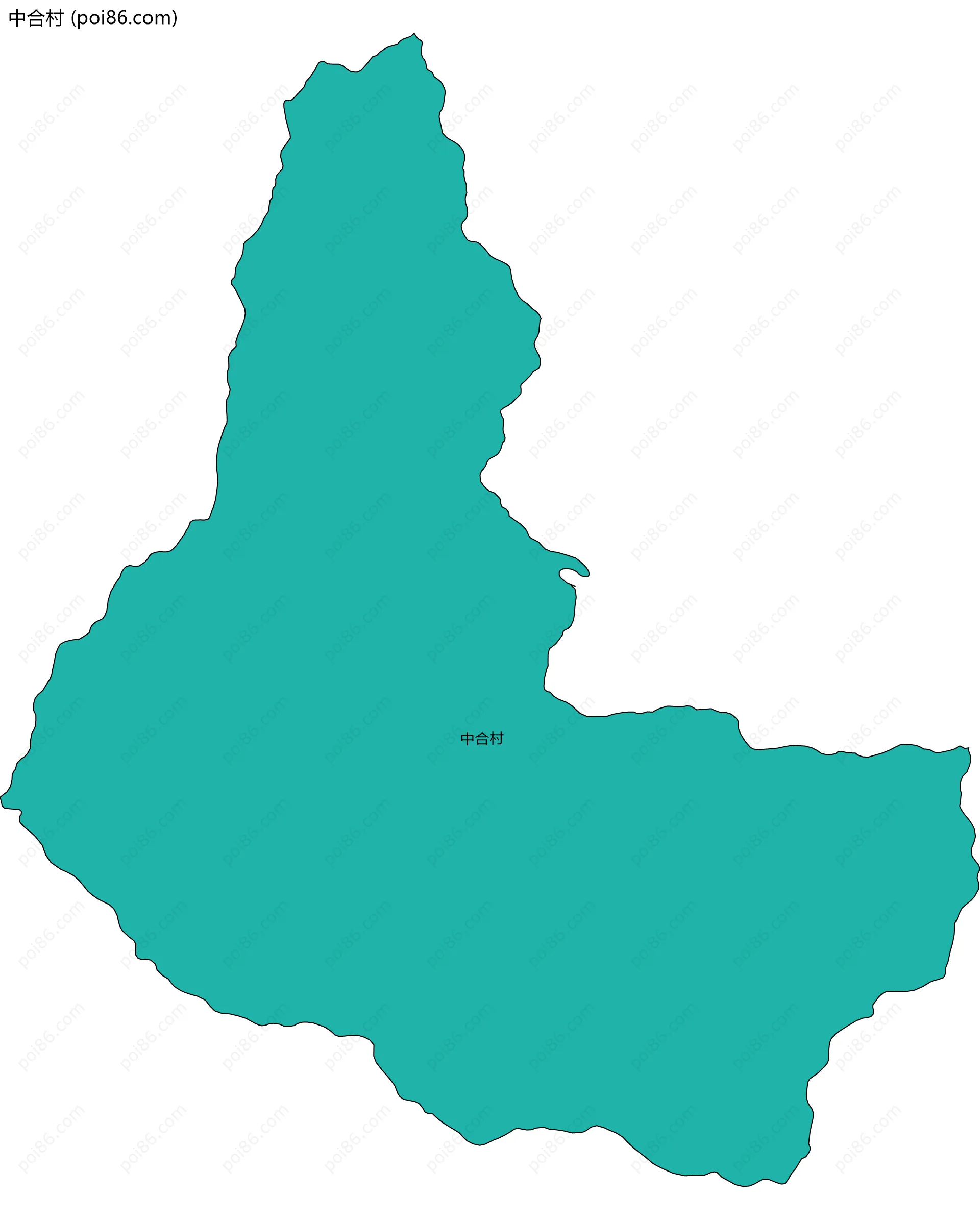 中合村边界地图