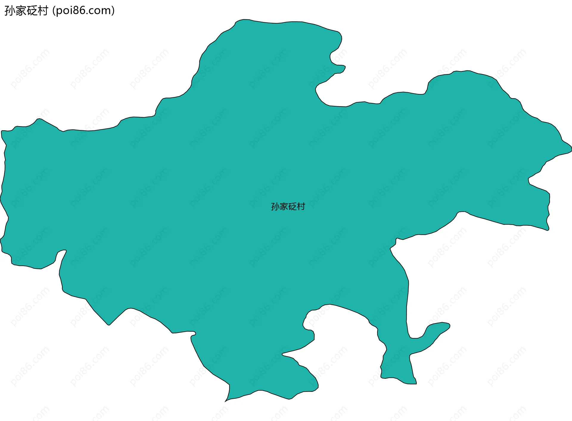 孙家砭村边界地图