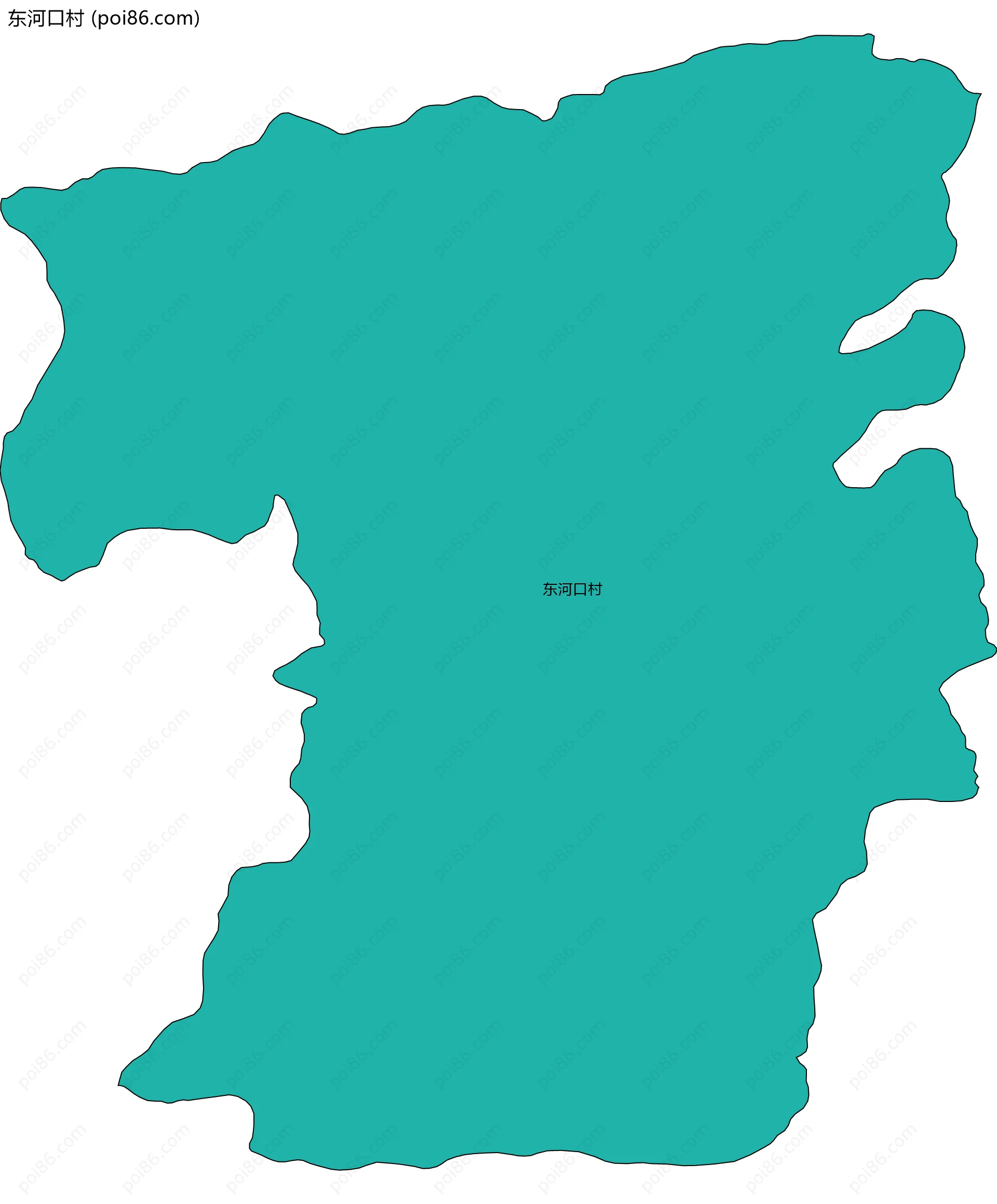 东河口村边界地图