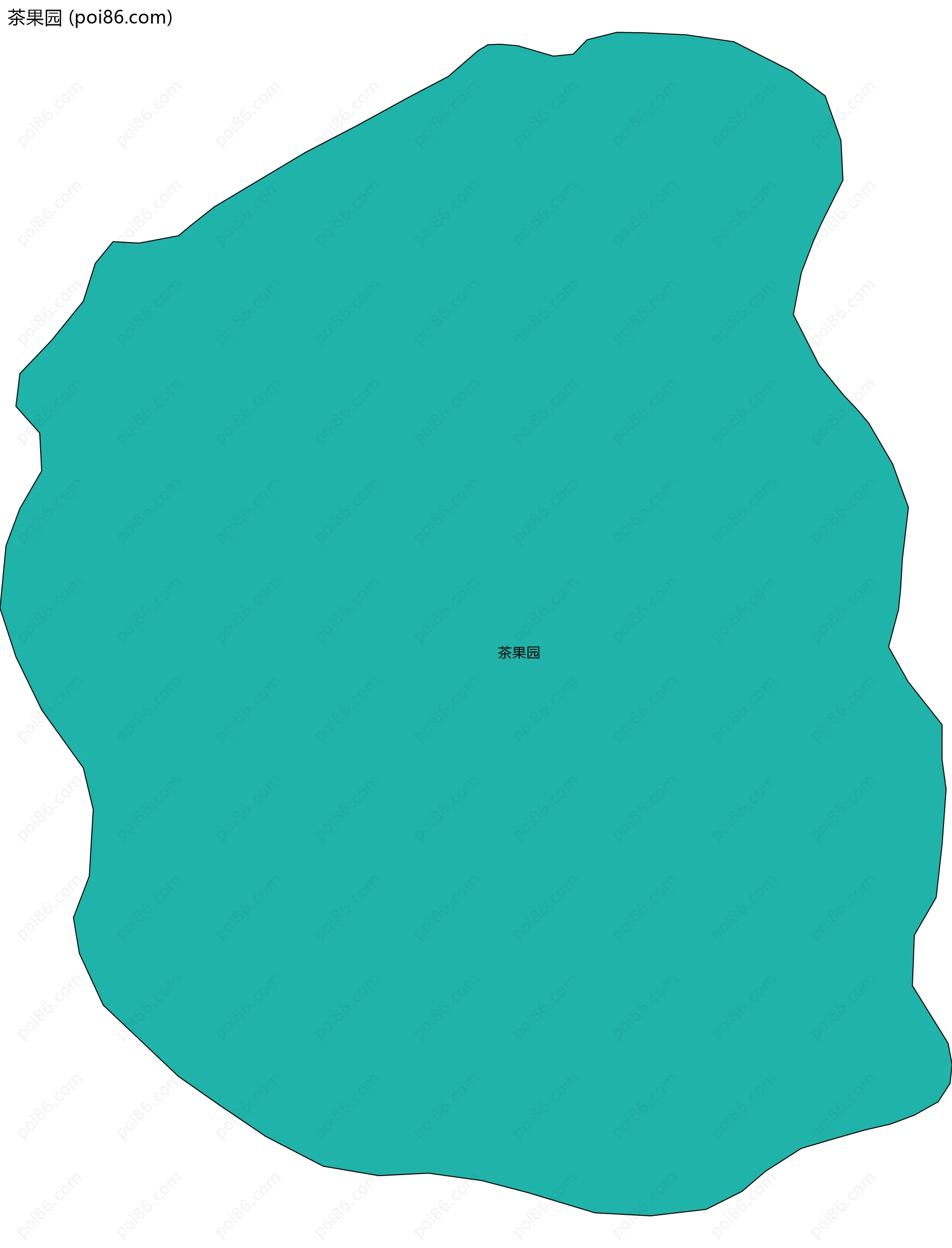 茶果园边界地图